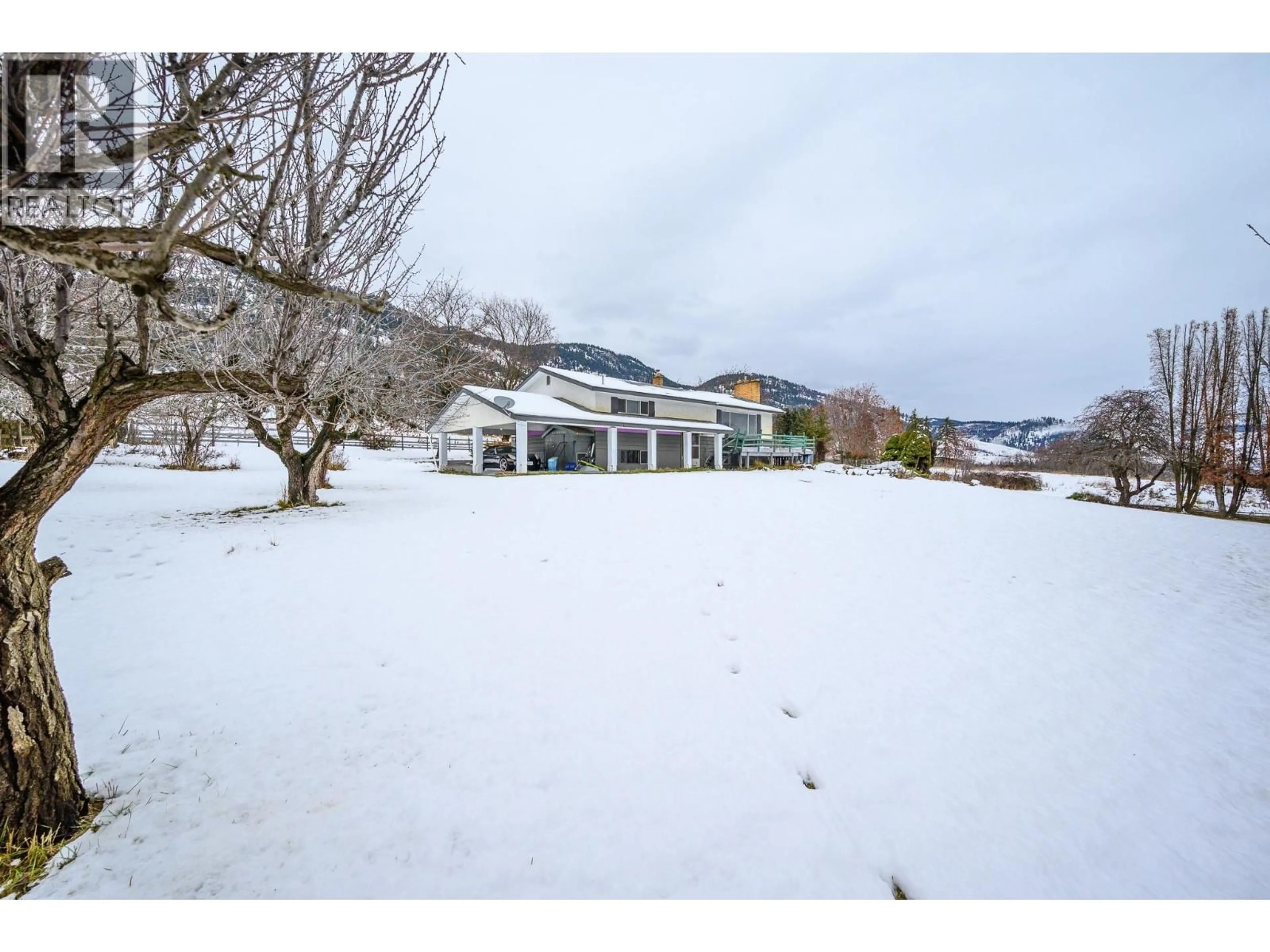 A pic from outside/outdoor area/front of a property/back of a property/a pic from drone, mountain view for 6920 BUCHANAN ROAD, Coldstream British Columbia V1B3C5