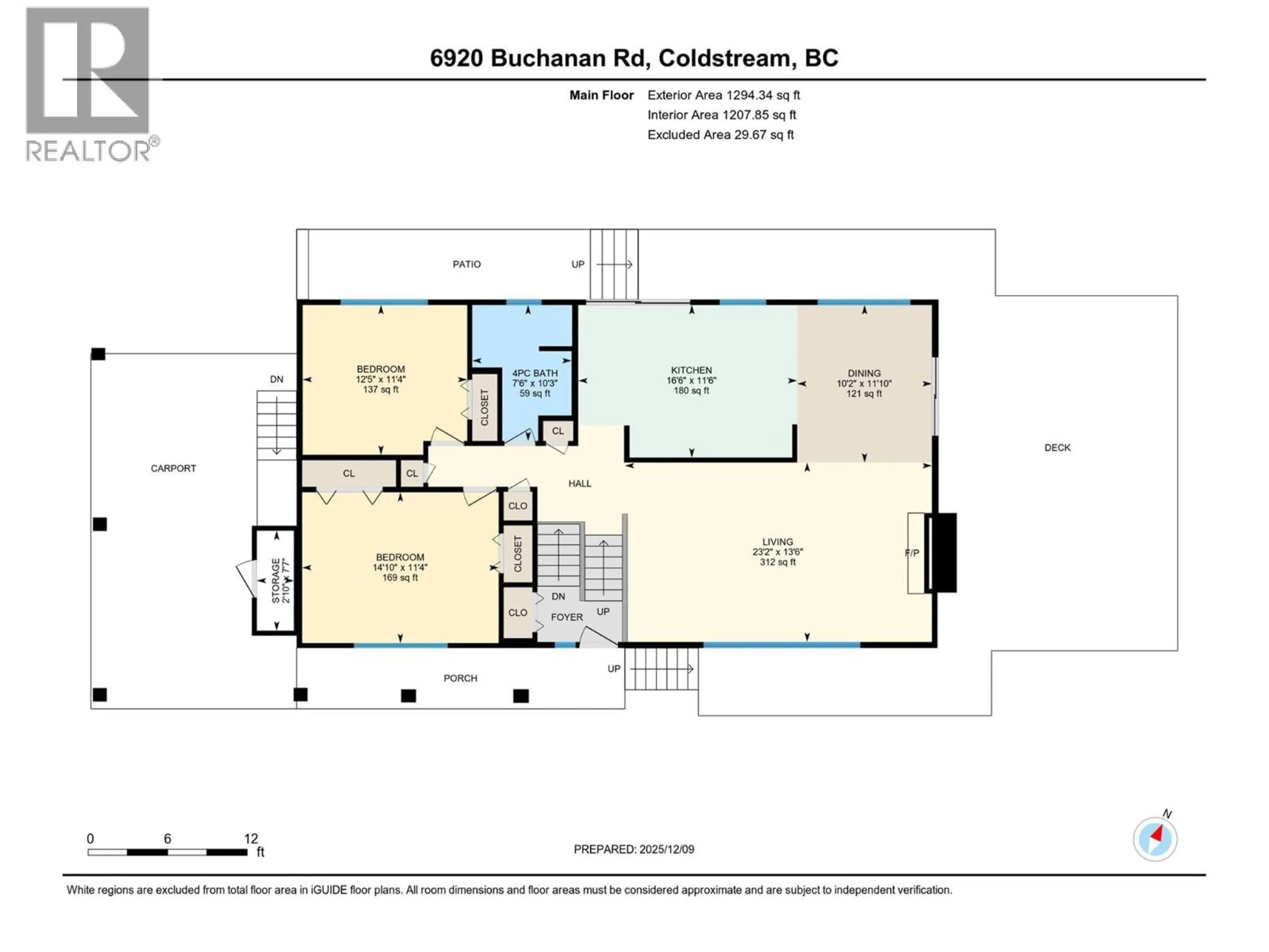 Floor plan for 6920 BUCHANAN ROAD, Coldstream British Columbia V1B3C5