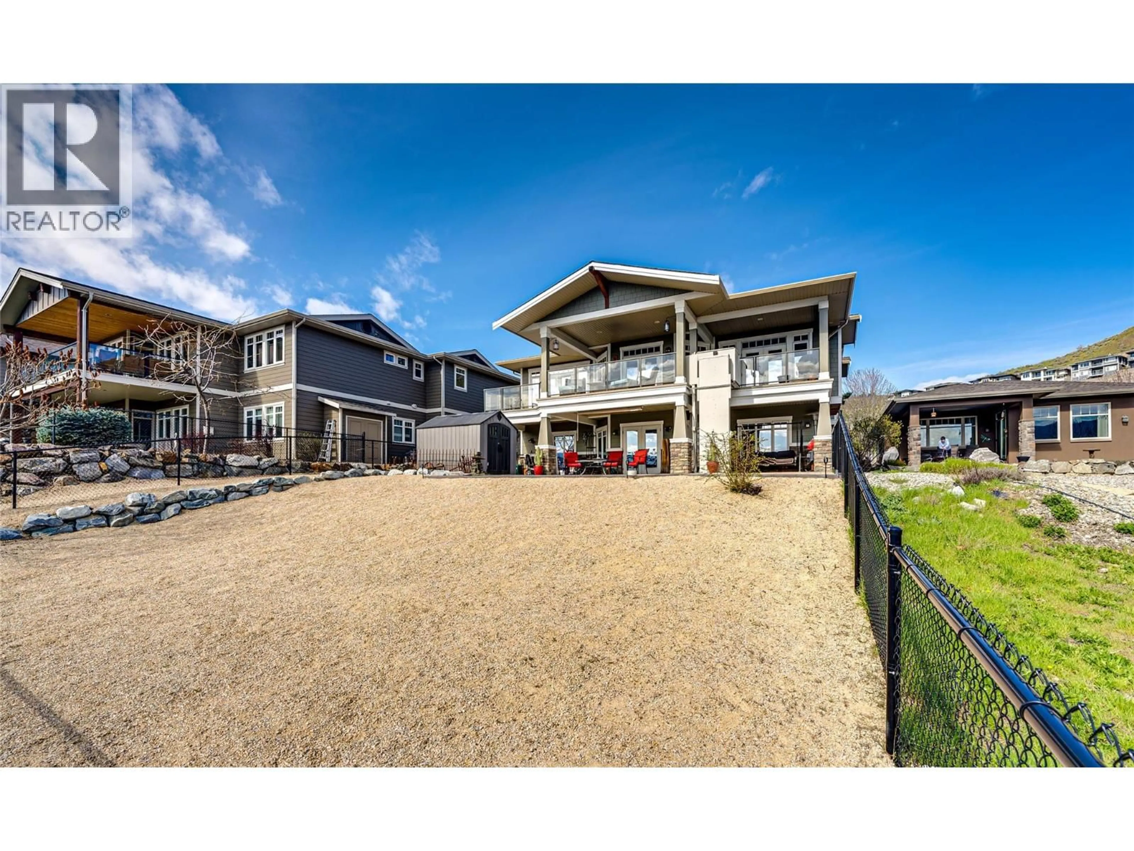 A pic from outside/outdoor area/front of a property/back of a property/a pic from drone, unknown for 3721 RAZORBACK COURT, Vernon British Columbia V1T9W4