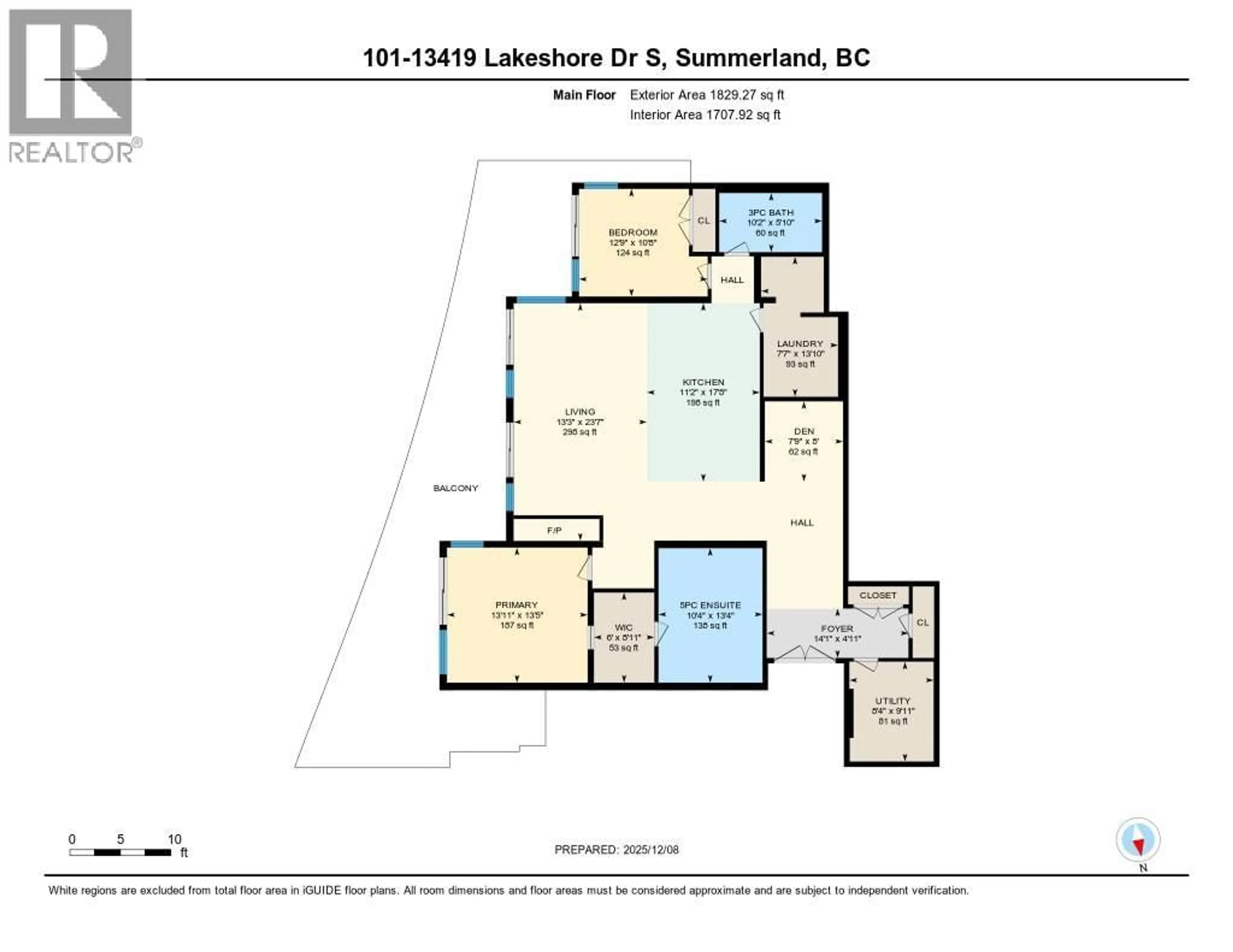 Floor plan for 101 - 13419 LAKESHORE DRIVE SOUTH, Summerland British Columbia V0H1Z1