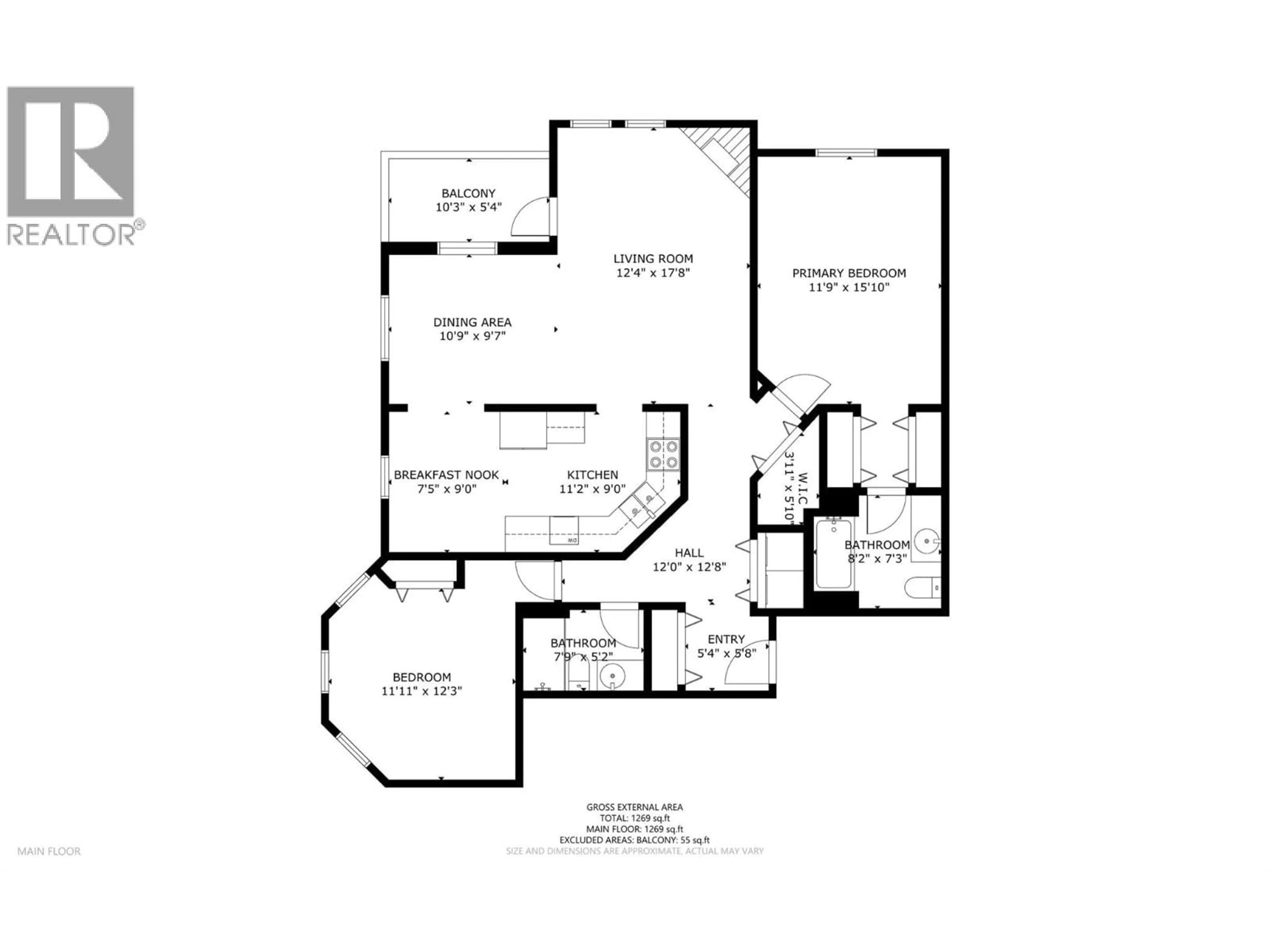 Floor plan for 316 - 3300 CENTENNIAL DRIVE, Vernon British Columbia V1T9M5