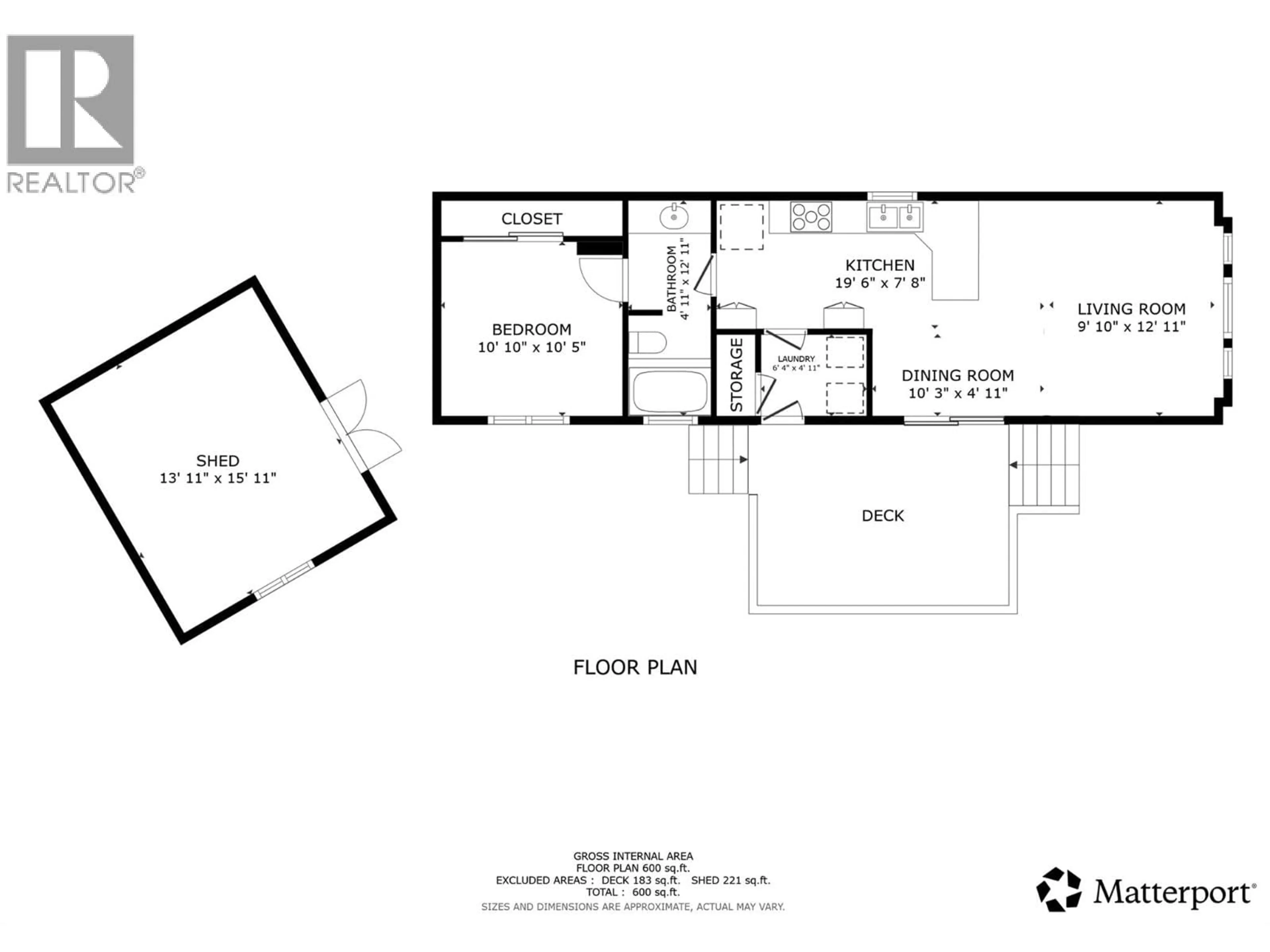 Floor plan for 7 - 65 ANTOINE ROAD, Vernon British Columbia V1H2A3