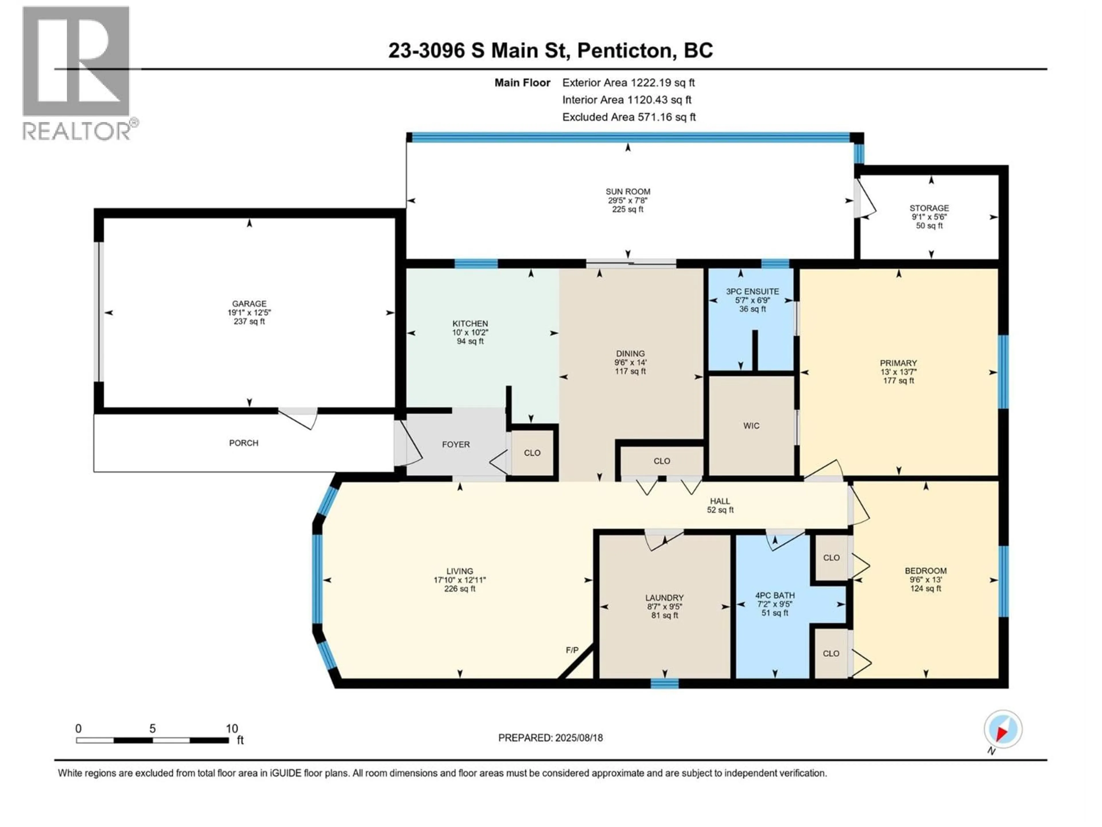 Floor plan for 23 - 3096 SOUTH MAIN STREET, Penticton British Columbia V2A8C1