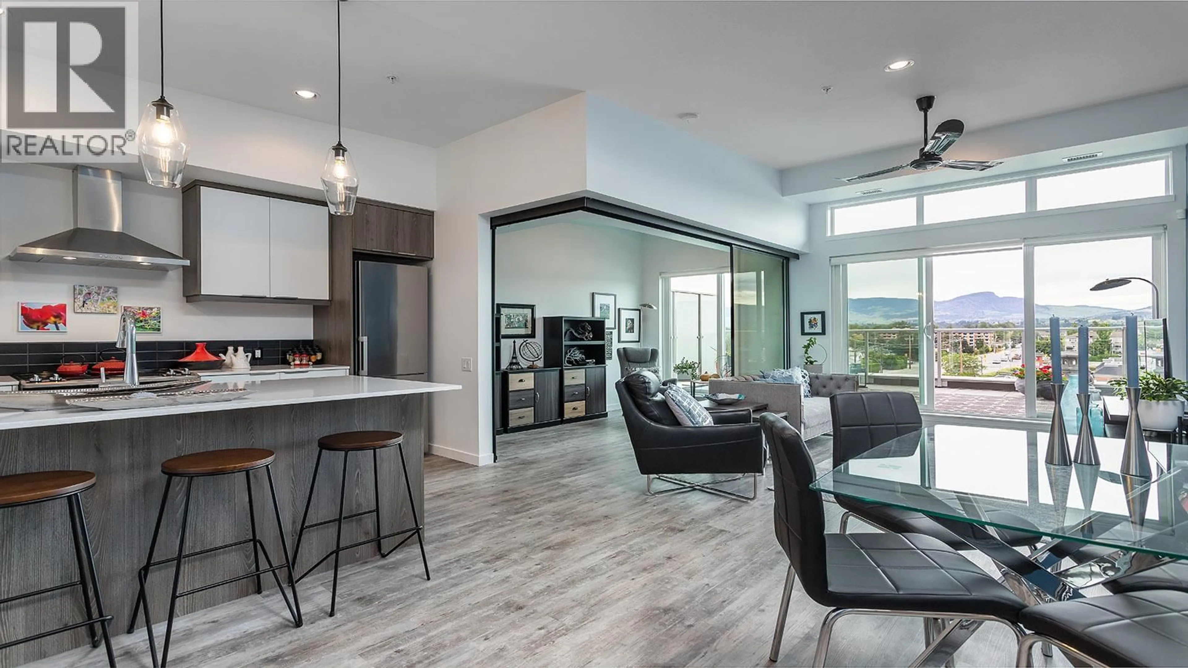 Open concept kitchen, unknown for 505 - 1083 KLO ROAD, Kelowna British Columbia V1Y4X6