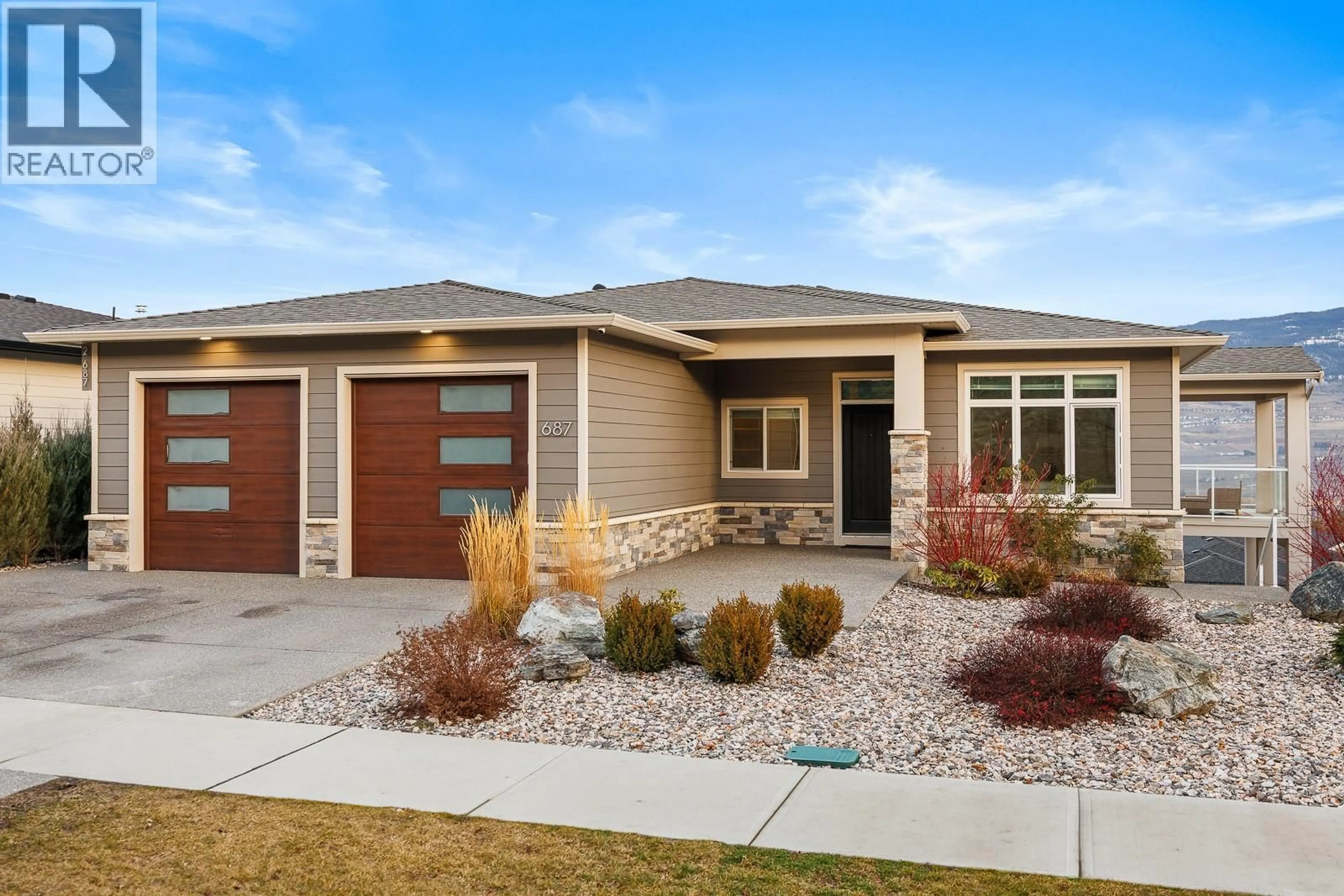 Home with brick exterior material, street for 687 ACADIA STREET, Kelowna British Columbia V1V0A8