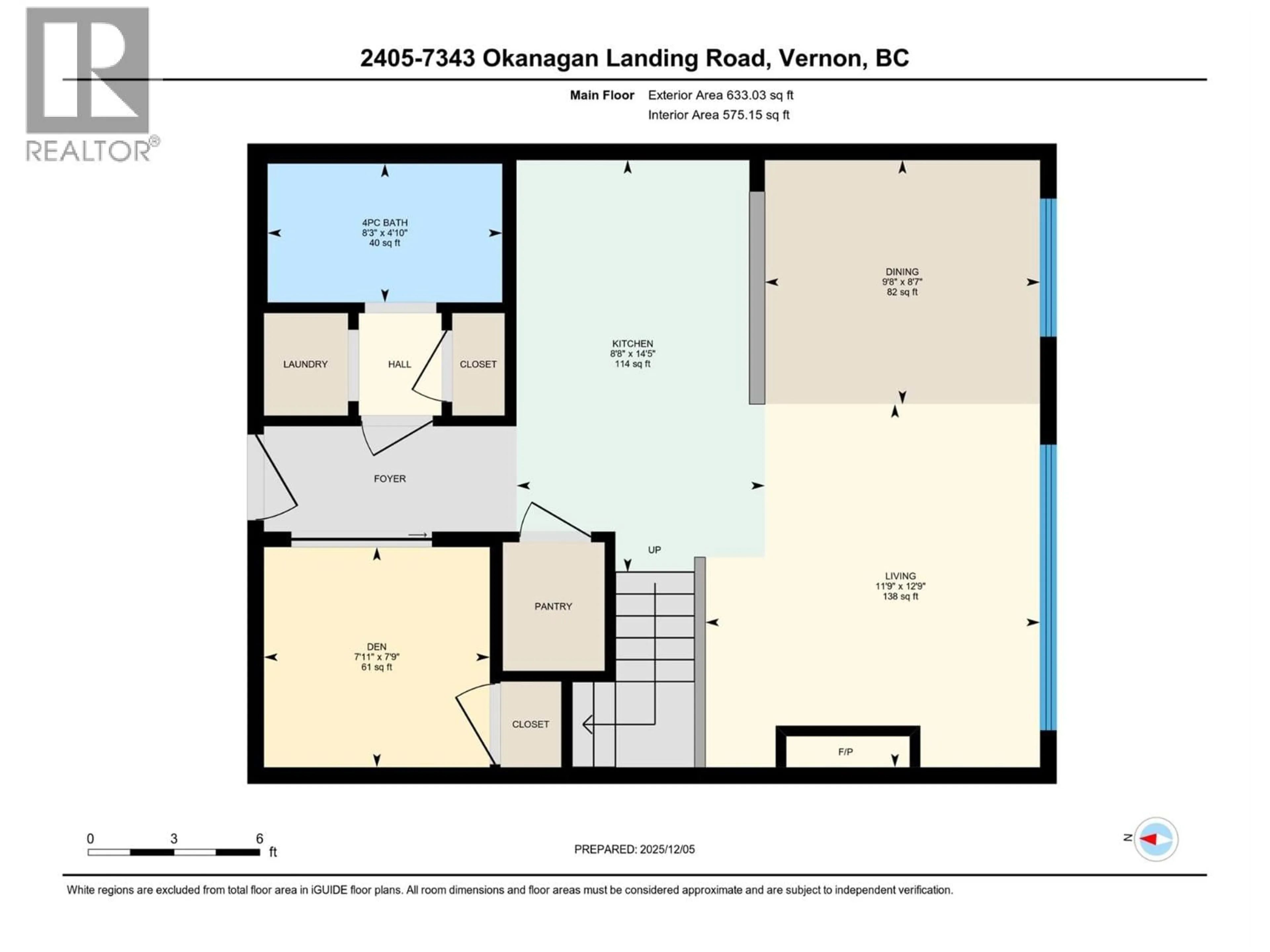 Floor plan for 2405 - 7343 OKANAGAN LANDING ROAD, Vernon British Columbia V1H2J6
