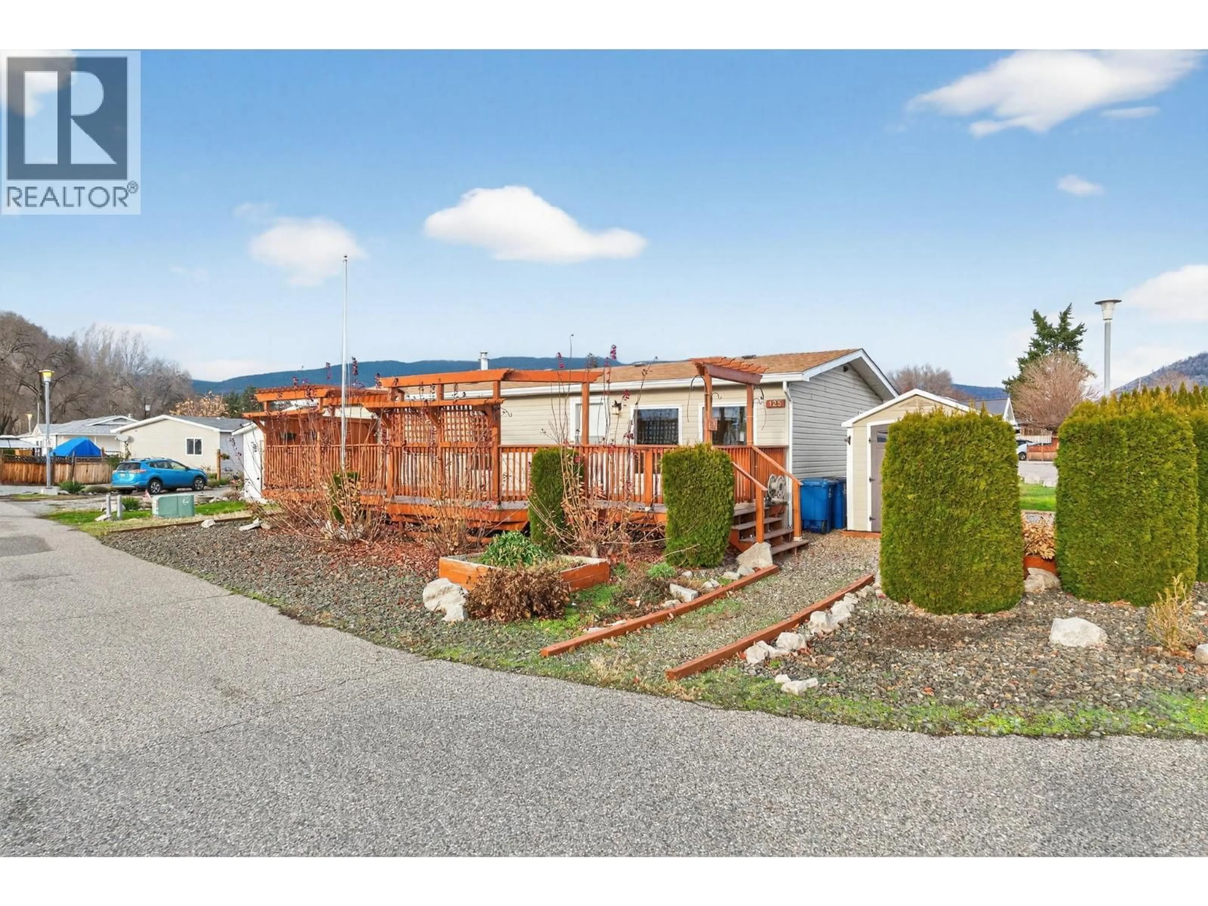 A pic from outside/outdoor area/front of a property/back of a property/a pic from drone, unknown for 125 - 2035 BOUCHERIE ROAD, Westbank British Columbia V4T2T9