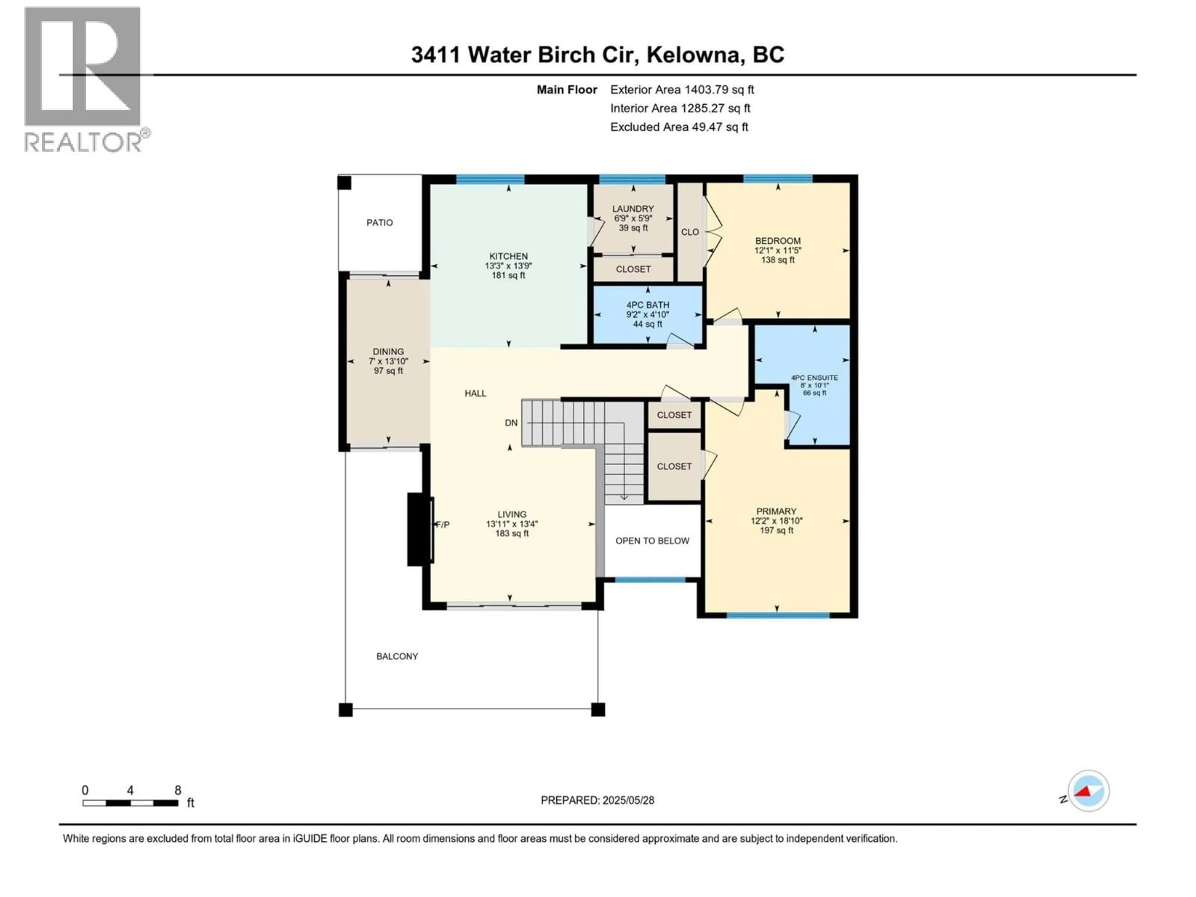 Floor plan for 3411 WATER BIRCH CIRCLE CIRCLE, Kelowna British Columbia V1V3G1