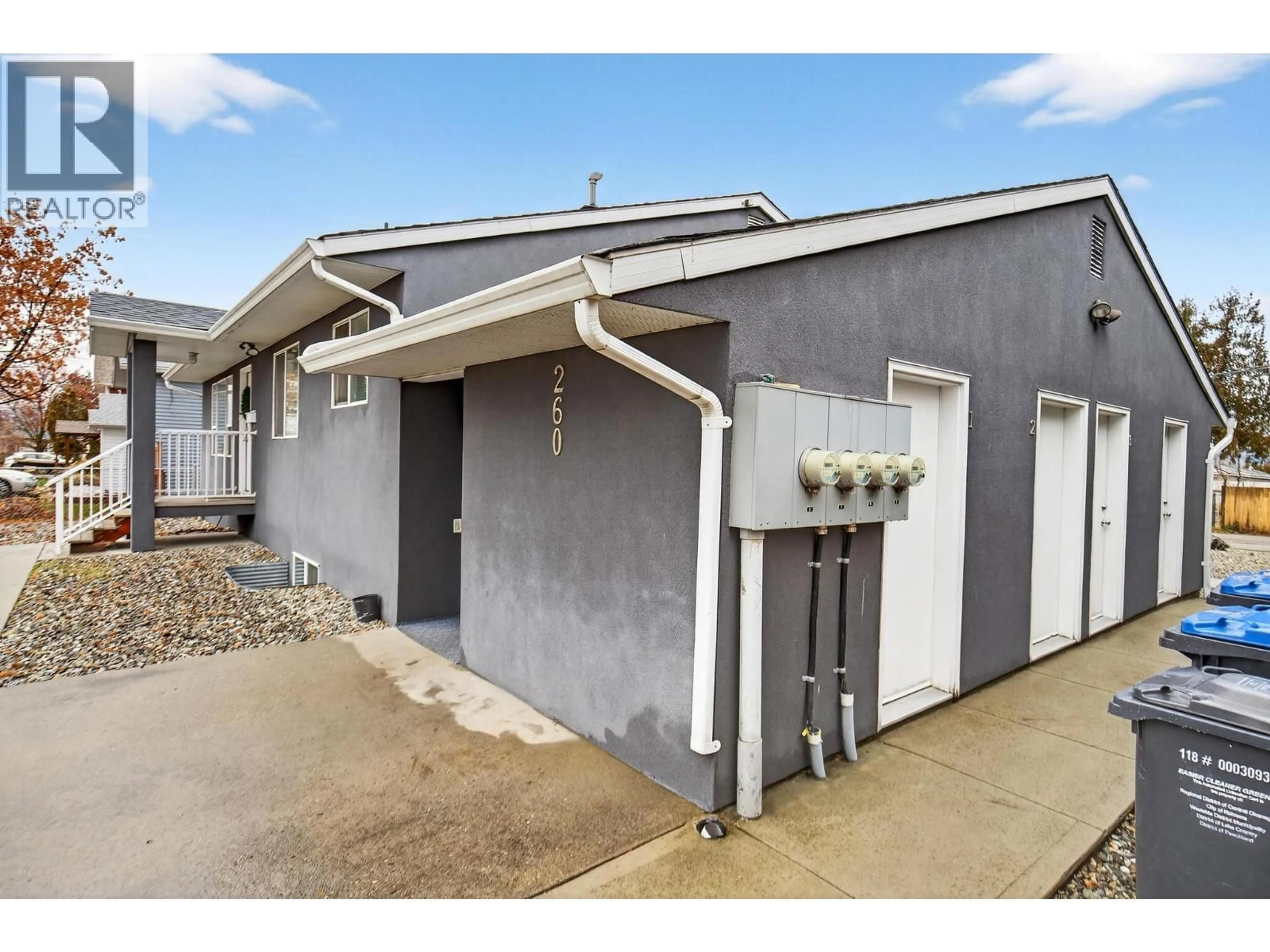 A pic from outside/outdoor area/front of a property/back of a property/a pic from drone, street for 260 PONTO ROAD, Kelowna British Columbia V1X2G1