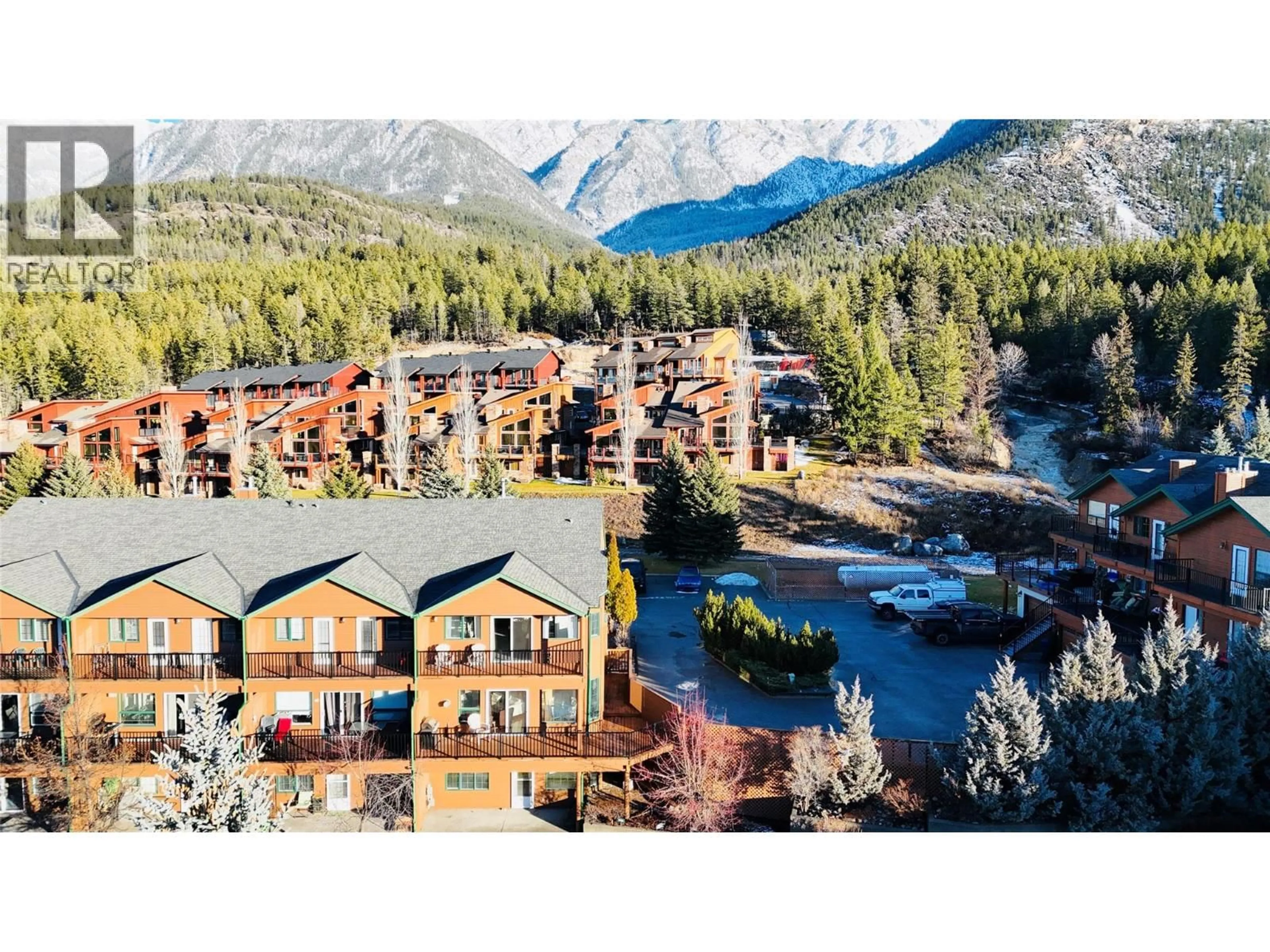 A pic from outside/outdoor area/front of a property/back of a property/a pic from drone, mountain view for 704 - 5201 FAIRWAY DRIVE, Fairmont Hot Springs British Columbia V0B1L1