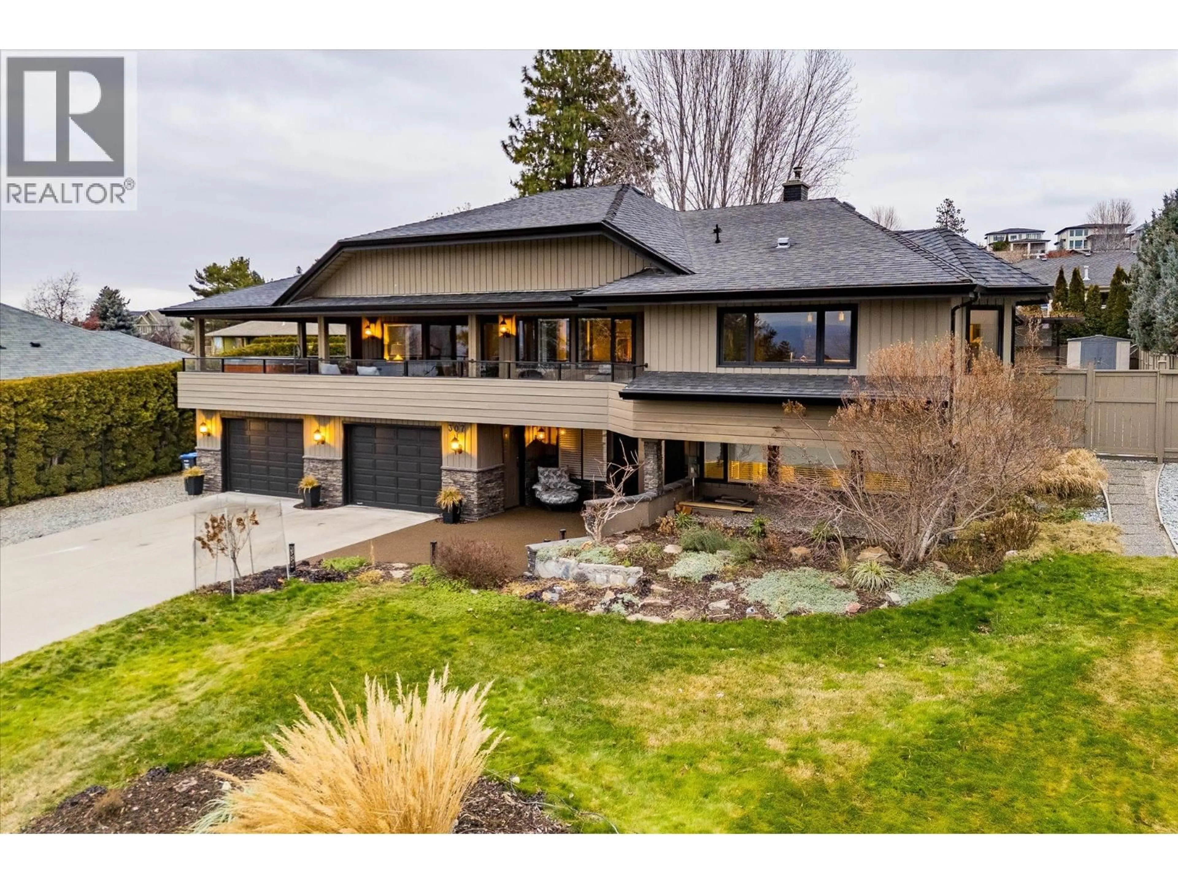 Home with brick exterior material, unknown for 307 STELLAR DRIVE, Kelowna British Columbia V1W4K5