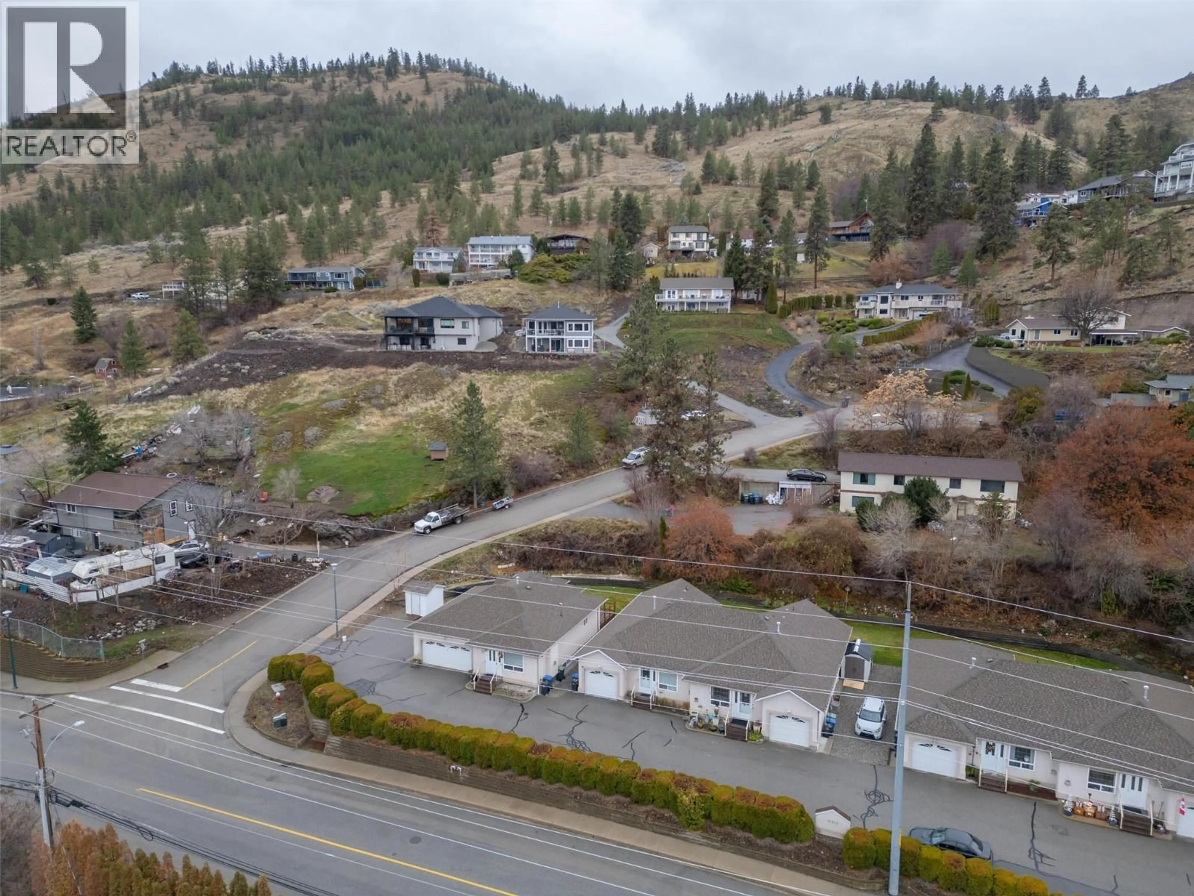 A pic from outside/outdoor area/front of a property/back of a property/a pic from drone, mountain view for 3 - 12612 GIANTS HEAD ROAD, Summerland British Columbia V0H1Z7