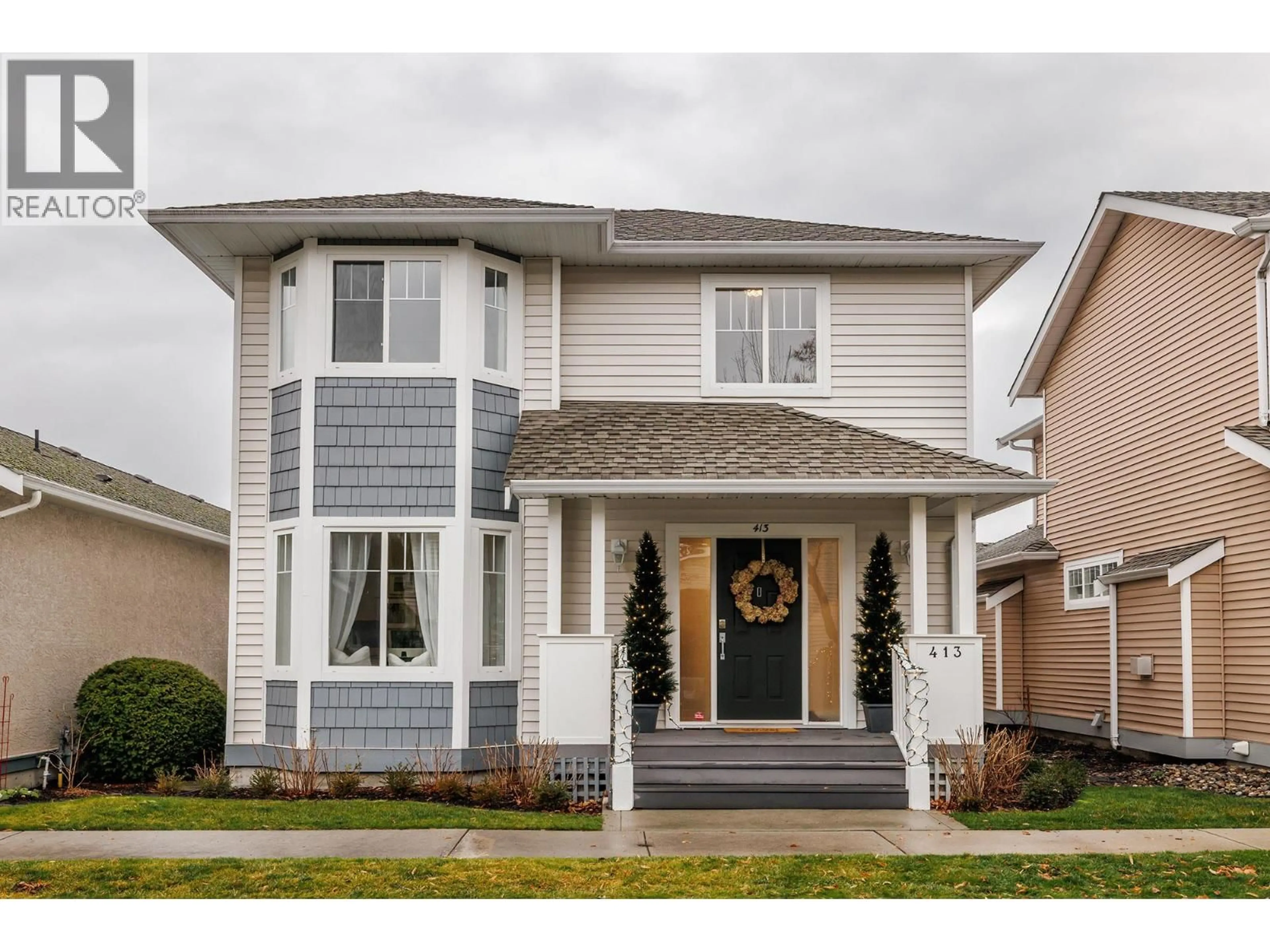 Home with vinyl exterior material, street for 413 - 665 COOK ROAD, Kelowna British Columbia V1W4T4