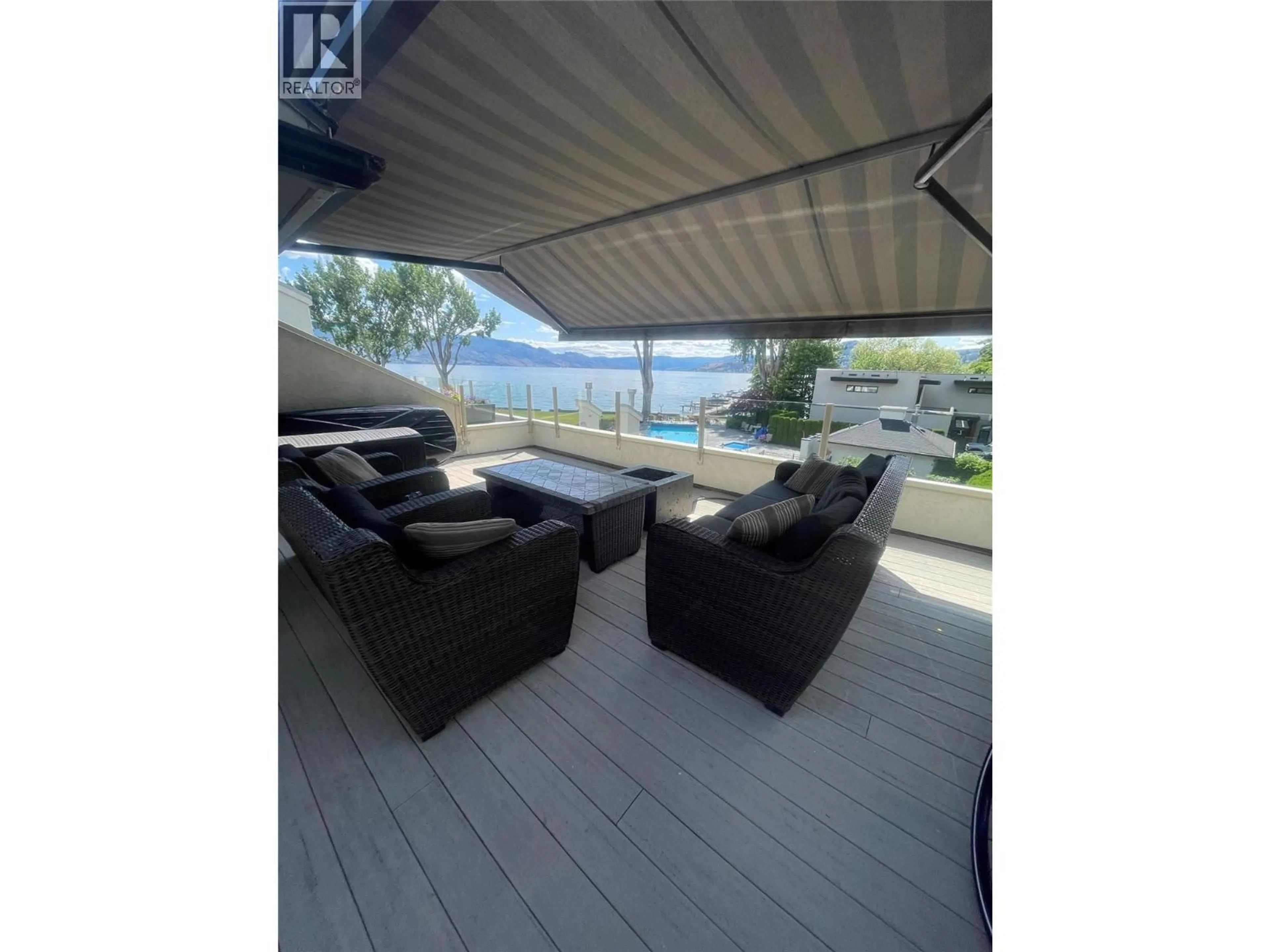 Patio, water/lake/river/ocean view for 312 - 2900 ABBOTT STREET, Kelowna British Columbia V1Y1G6