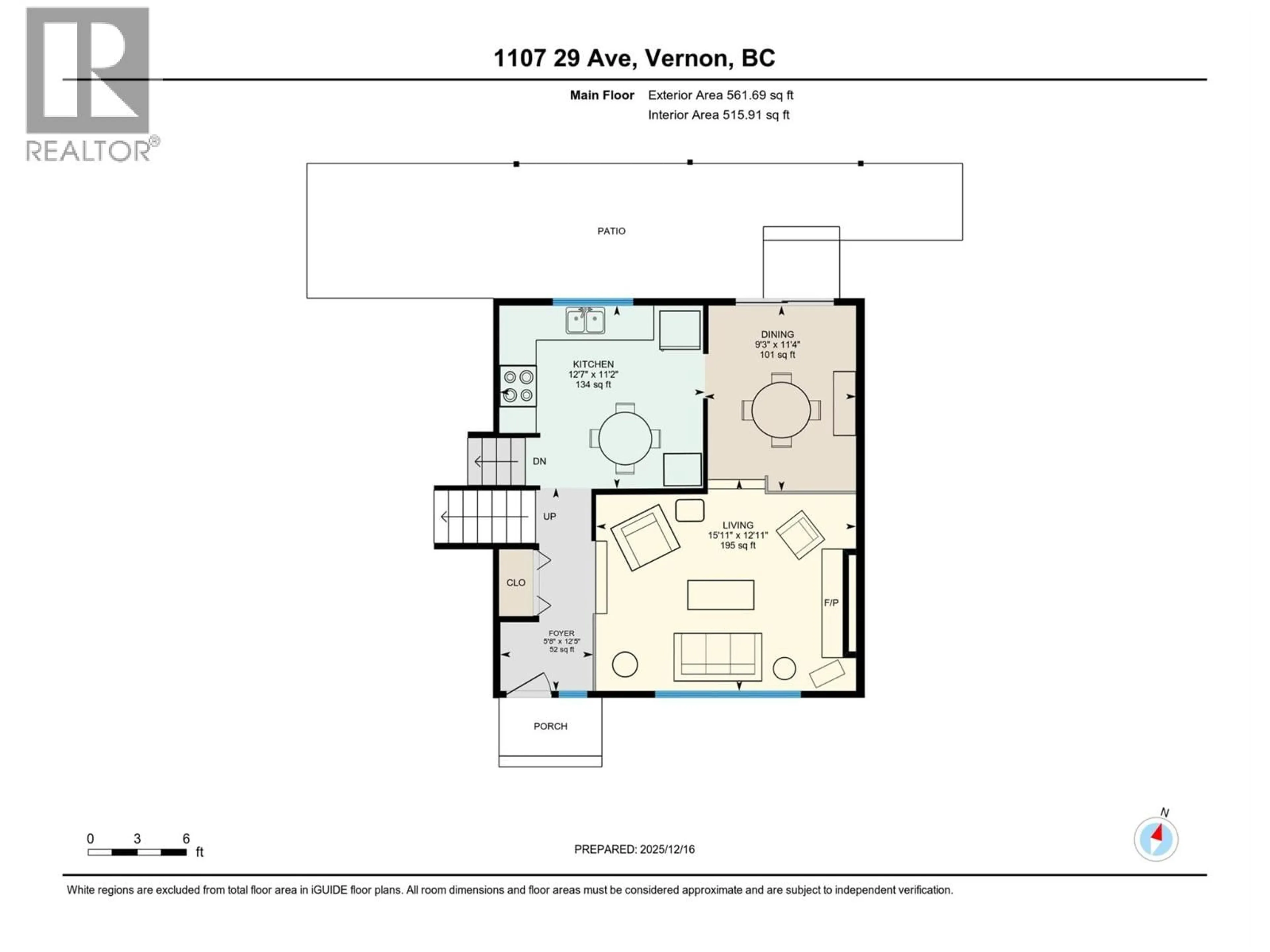 Floor plan for 1107 29 AVENUE, Vernon British Columbia V1T1Y4