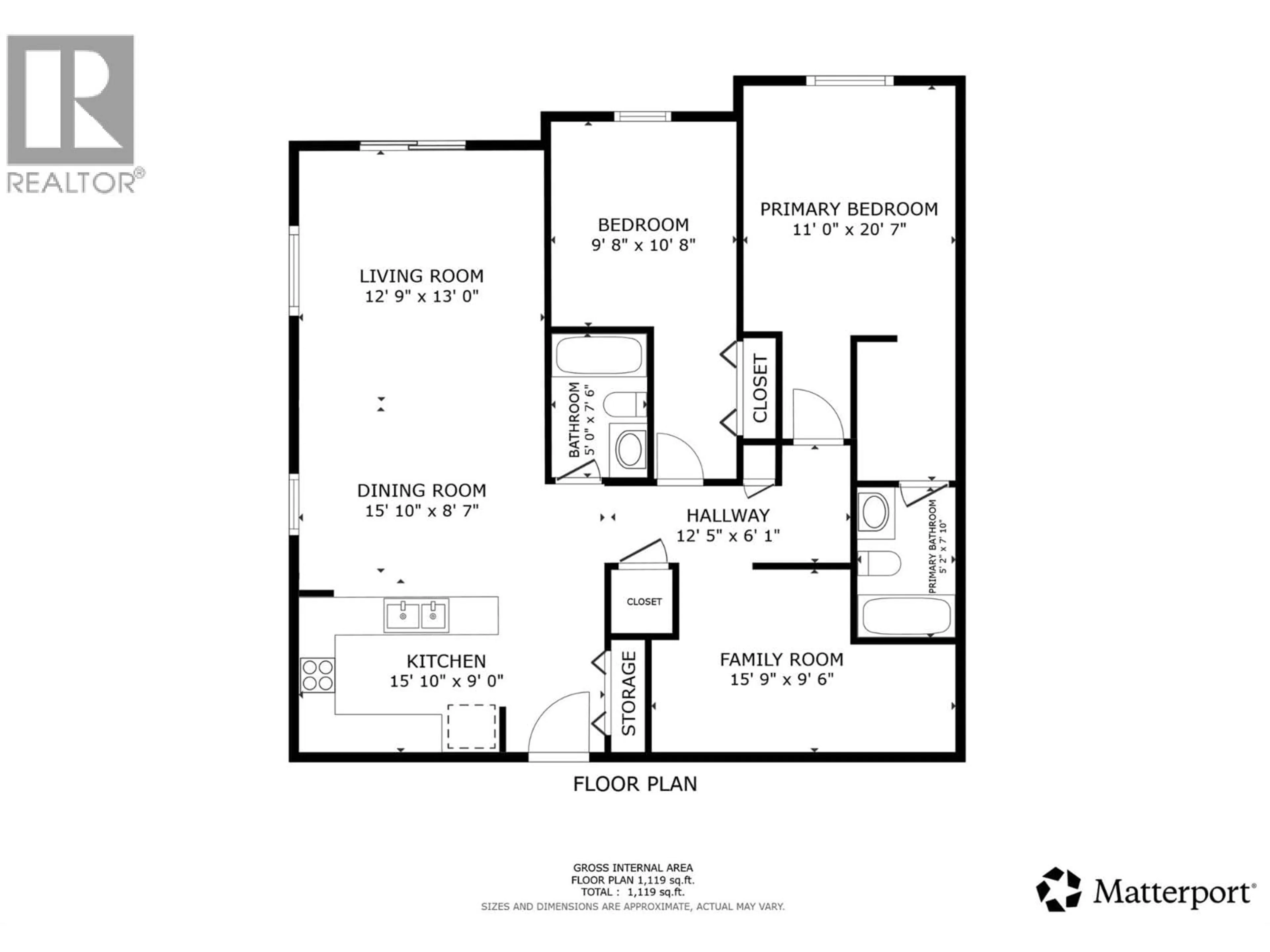 Floor plan for 2210 - 4874 STANLEY STREET, Radium Hot Springs British Columbia V0A1M0
