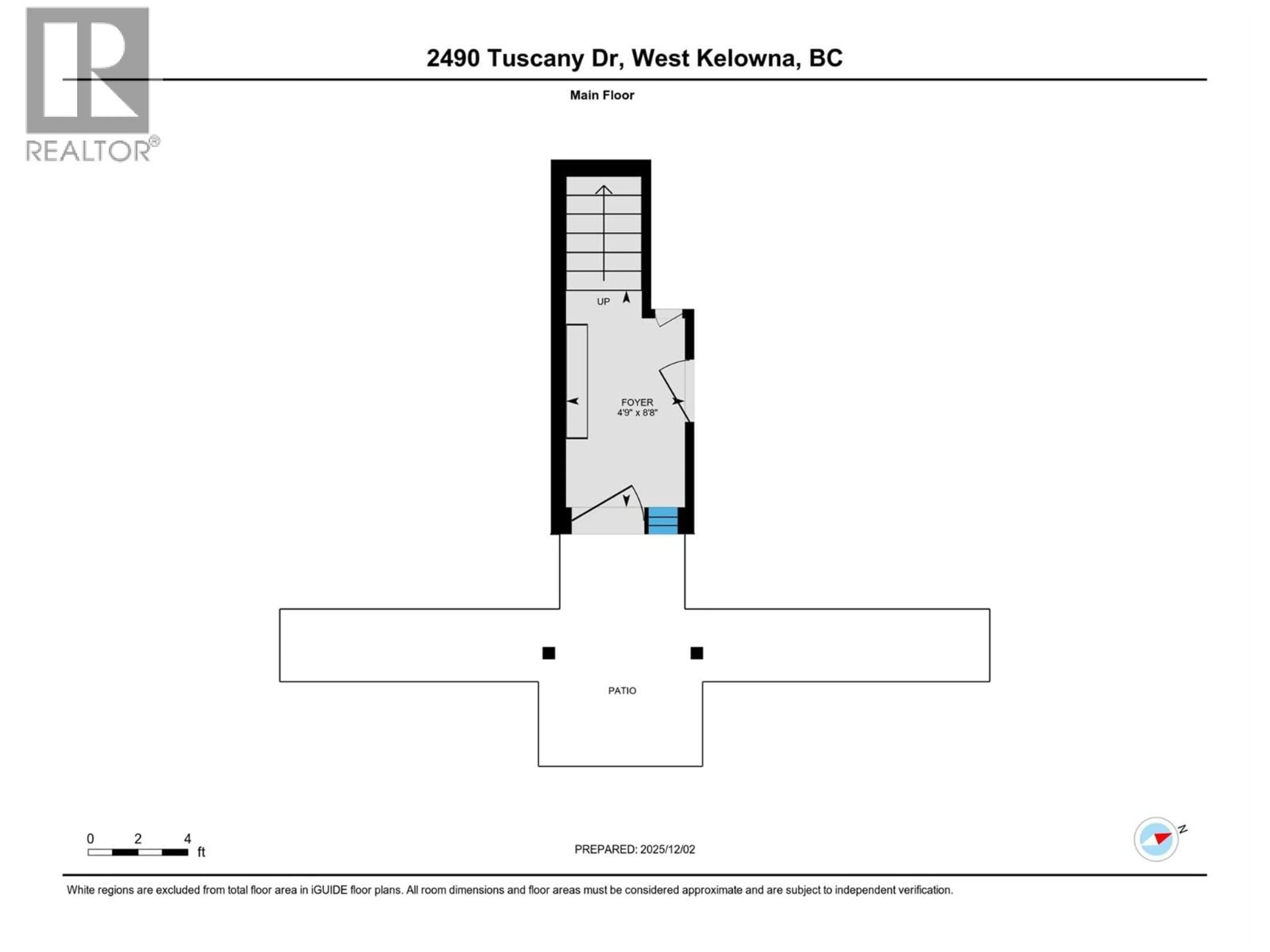 Floor plan for 54 - 2490 TUSCANY DRIVE, West Kelowna British Columbia V4T3M4