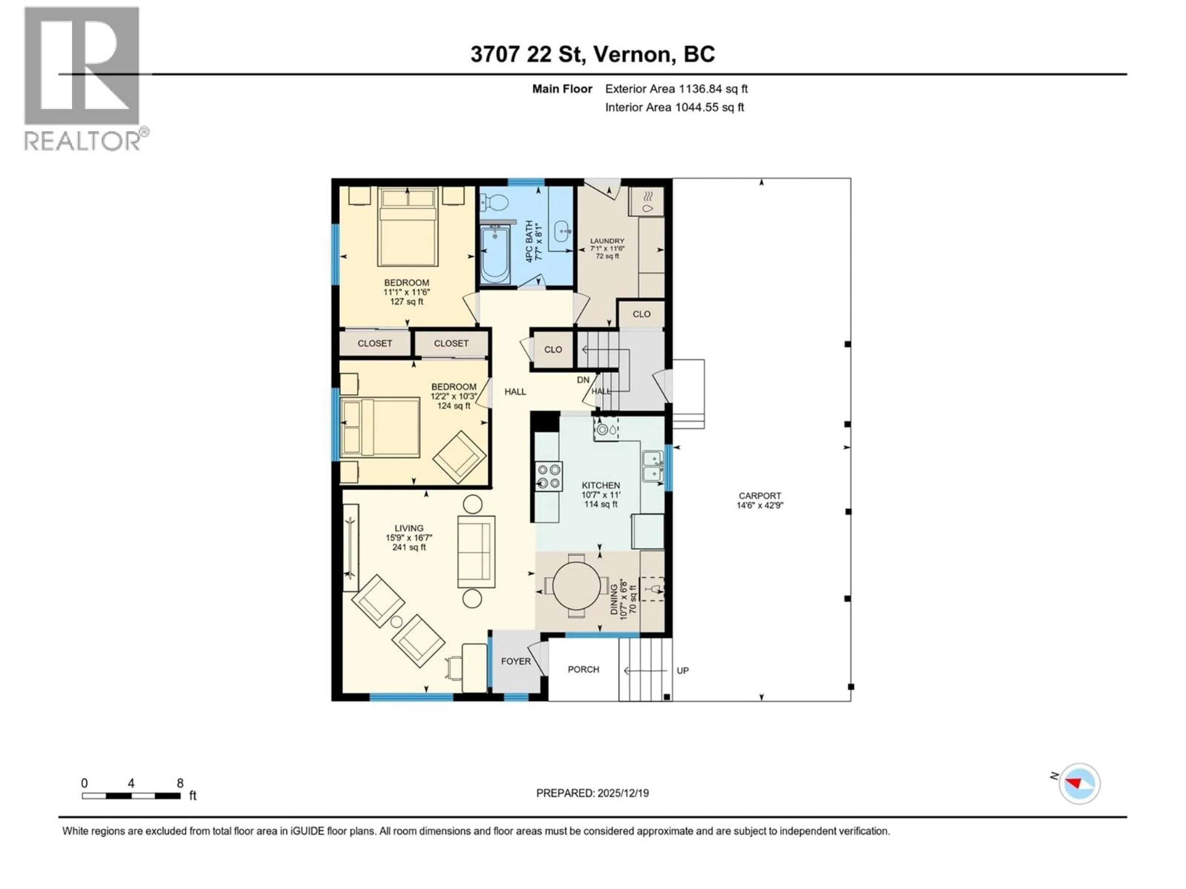 Floor plan for 3707 22 STREET, Vernon British Columbia V1T4J1