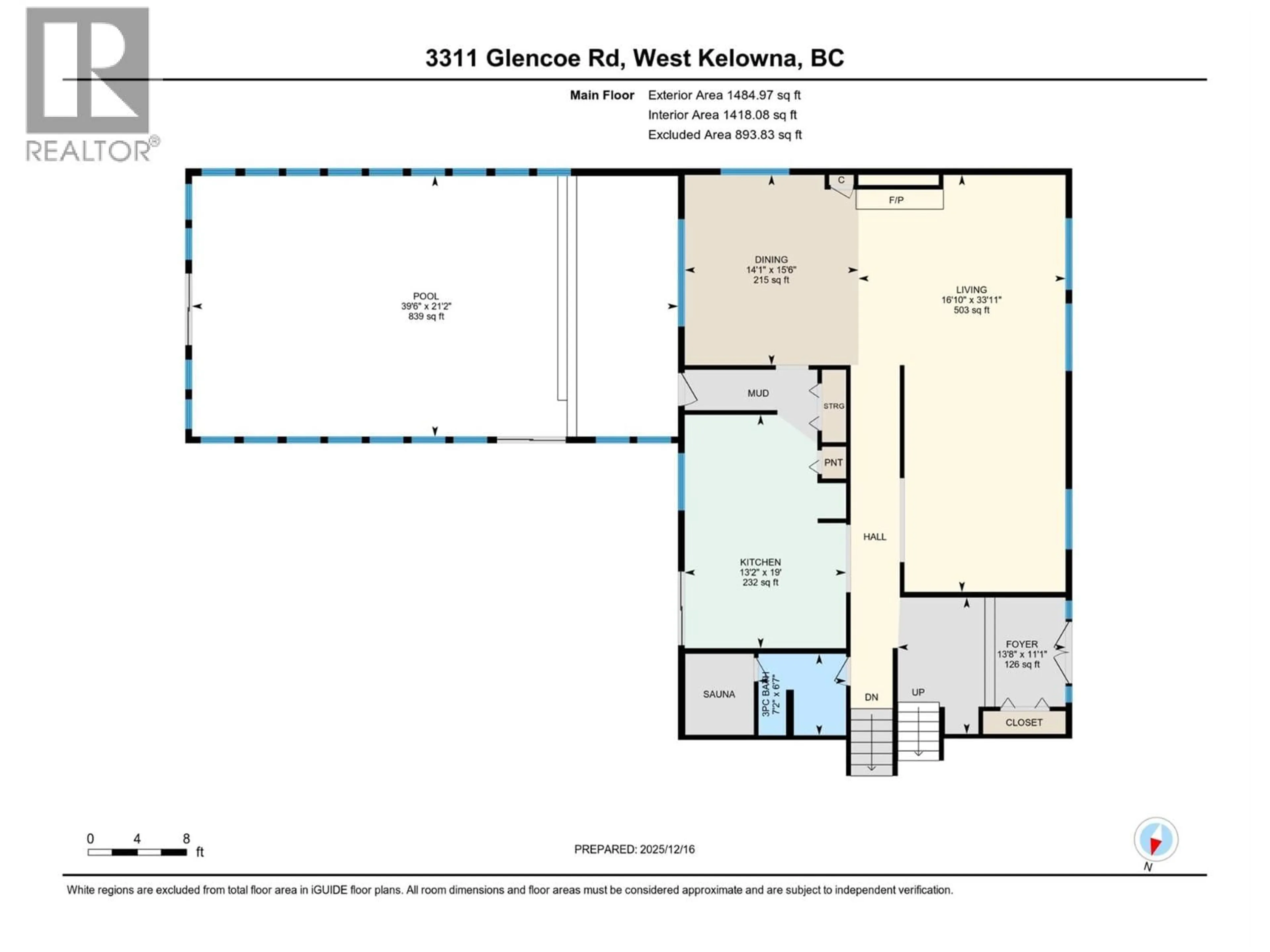 Floor plan for 3311 GLENCOE ROAD, West Kelowna British Columbia V4T1M1
