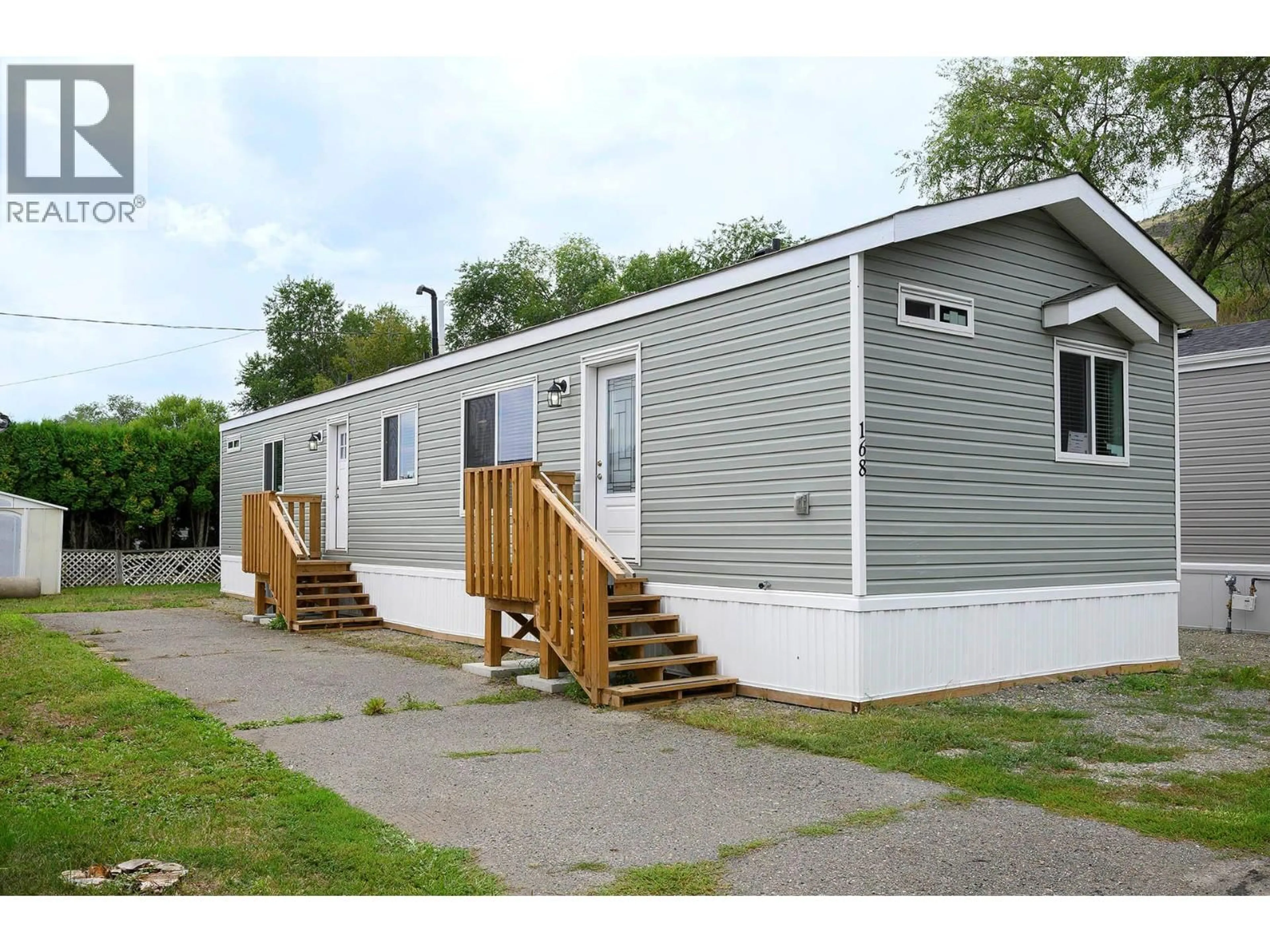 Home with vinyl exterior material, street for 168 - 2400 OAKDALE WAY, Kamloops British Columbia V2B6W7