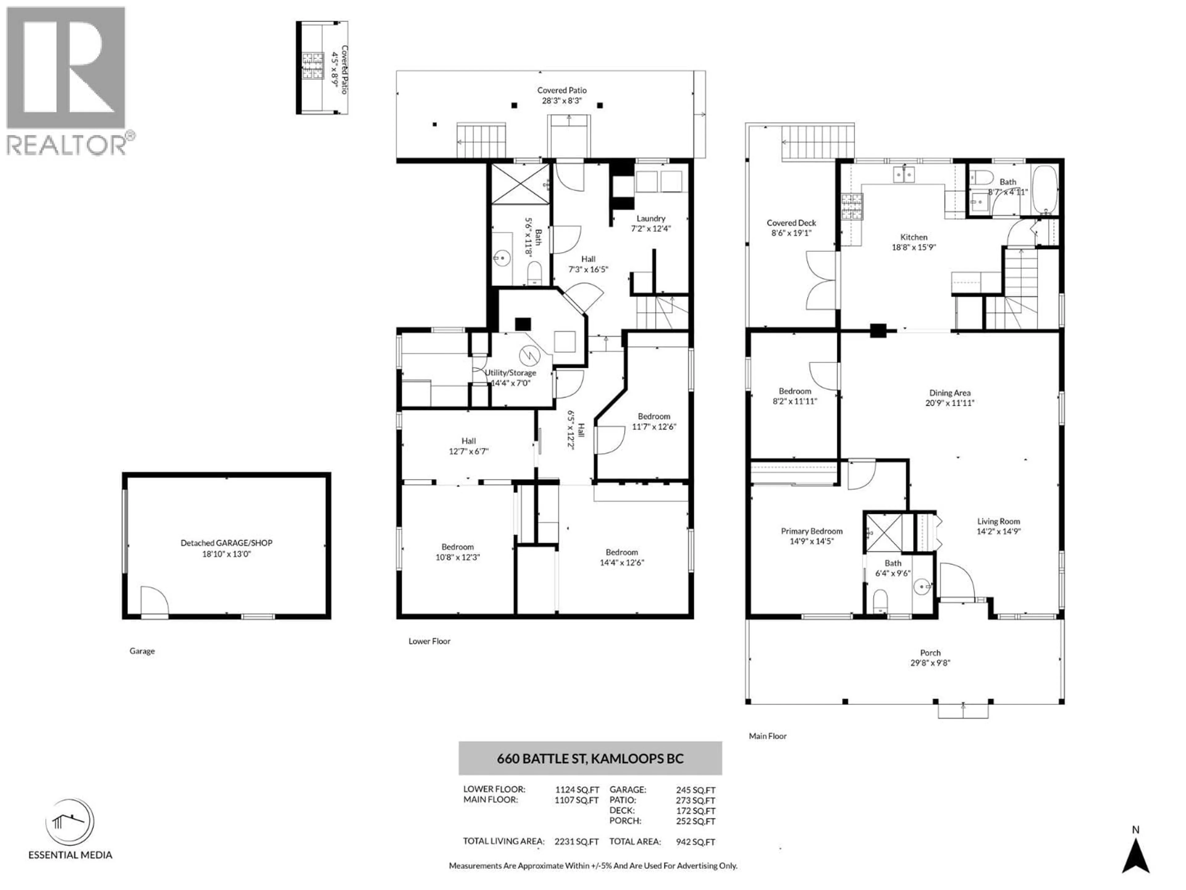 Floor plan for 660 BATTLE STREET, Kamloops British Columbia V2C2M3