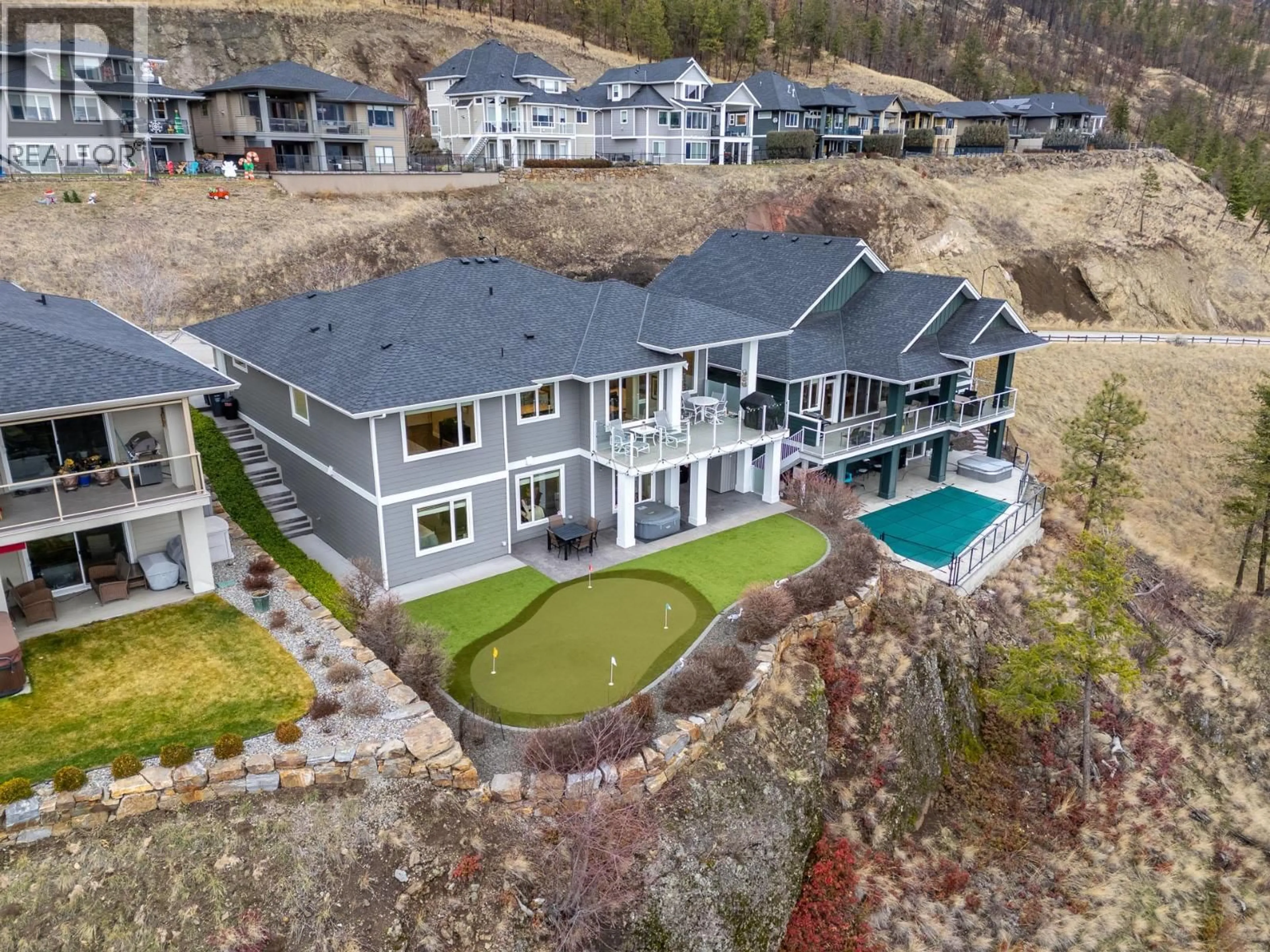 A pic from outside/outdoor area/front of a property/back of a property/a pic from drone, unknown for 191 UPPER CANYON DRIVE NORTH, Kelowna British Columbia V1V3C5