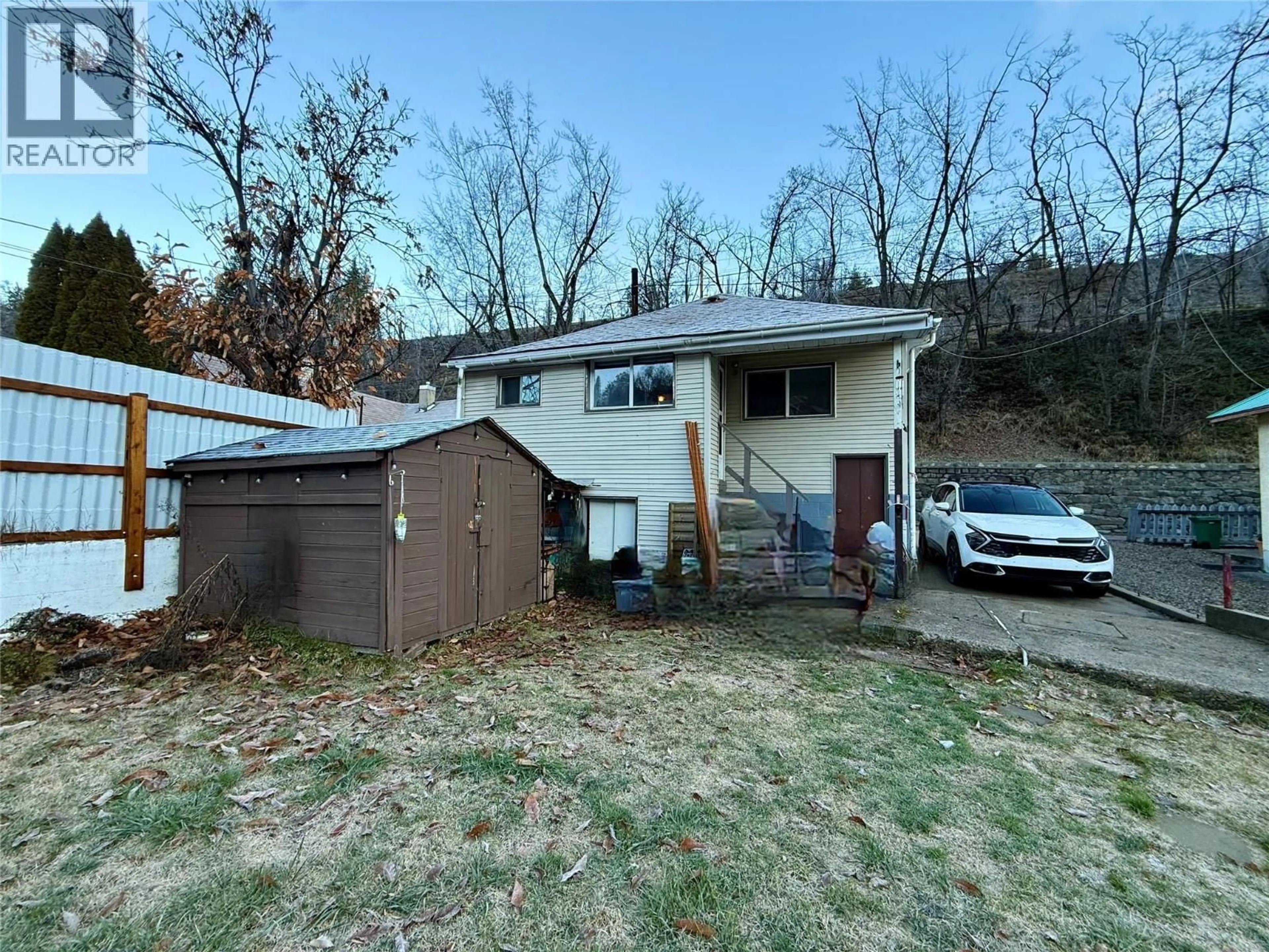 A pic from outside/outdoor area/front of a property/back of a property/a pic from drone, street for 273 RAILWAY LANE, Trail British Columbia V1R3S4