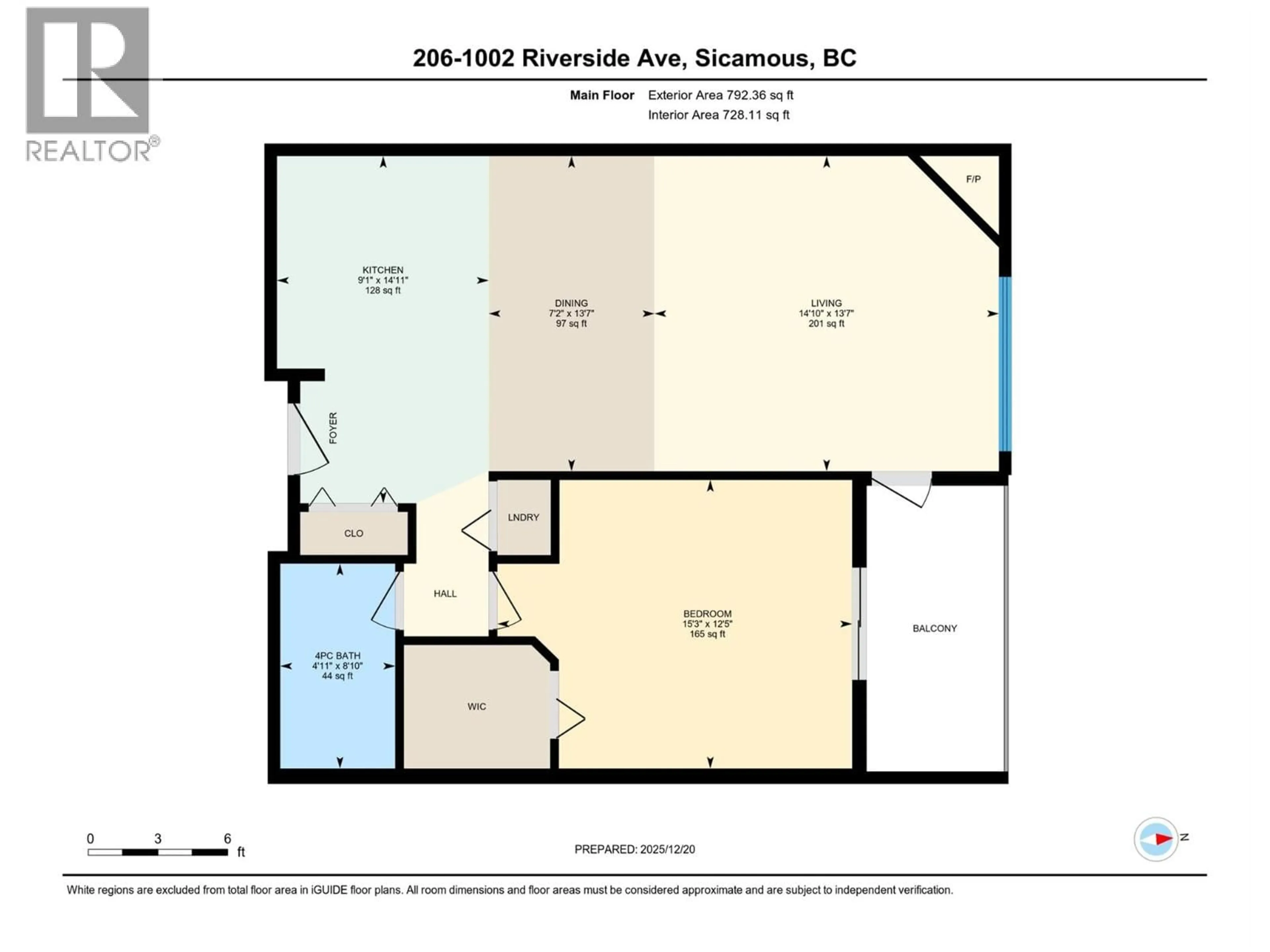Floor plan for 206 - 1002 RIVERSIDE AVENUE, Sicamous British Columbia V0E2V0