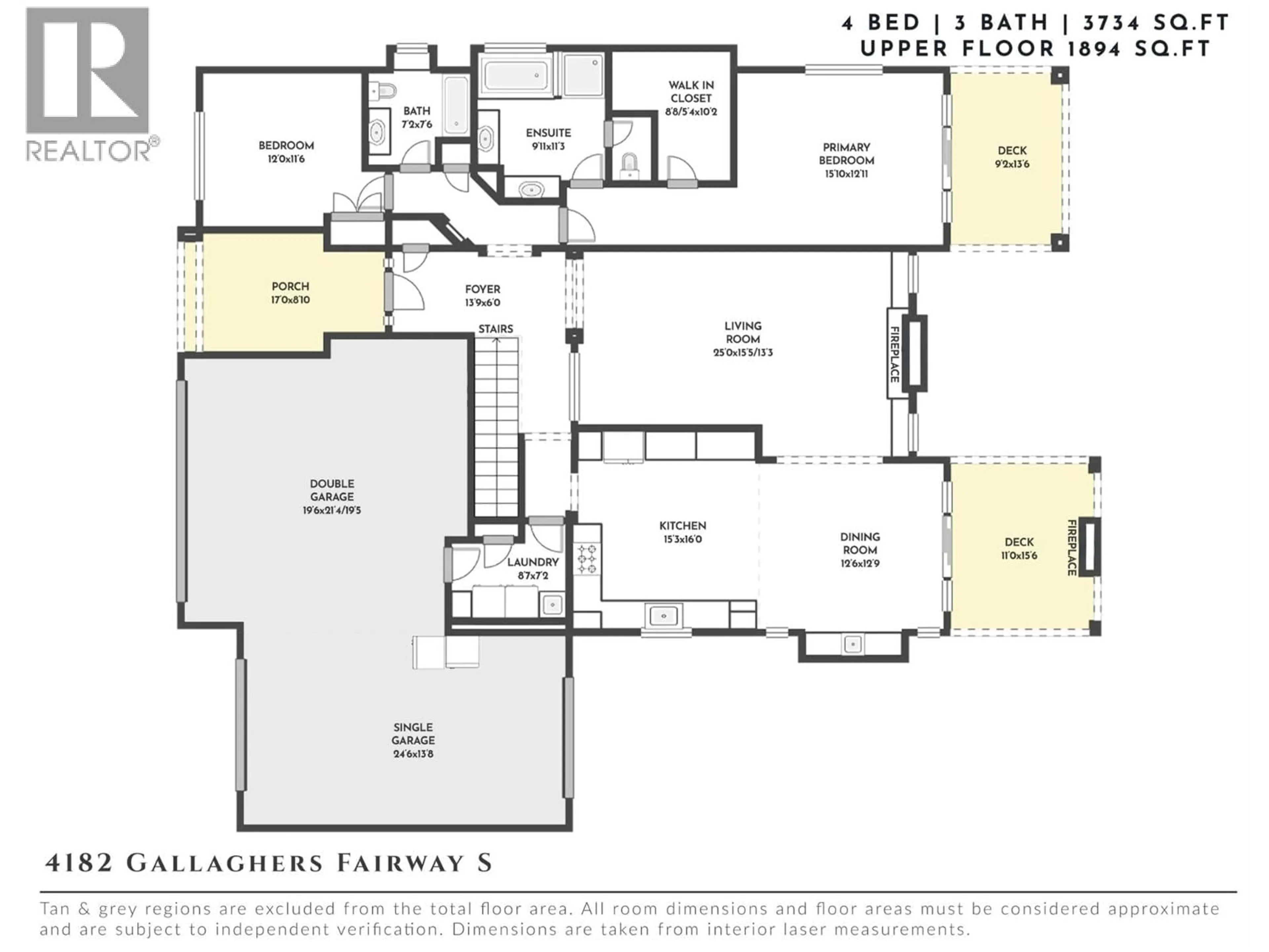Floor plan for 4182 GALLAGHERS FAIRWAY SOUTH, Kelowna British Columbia V1W5G3