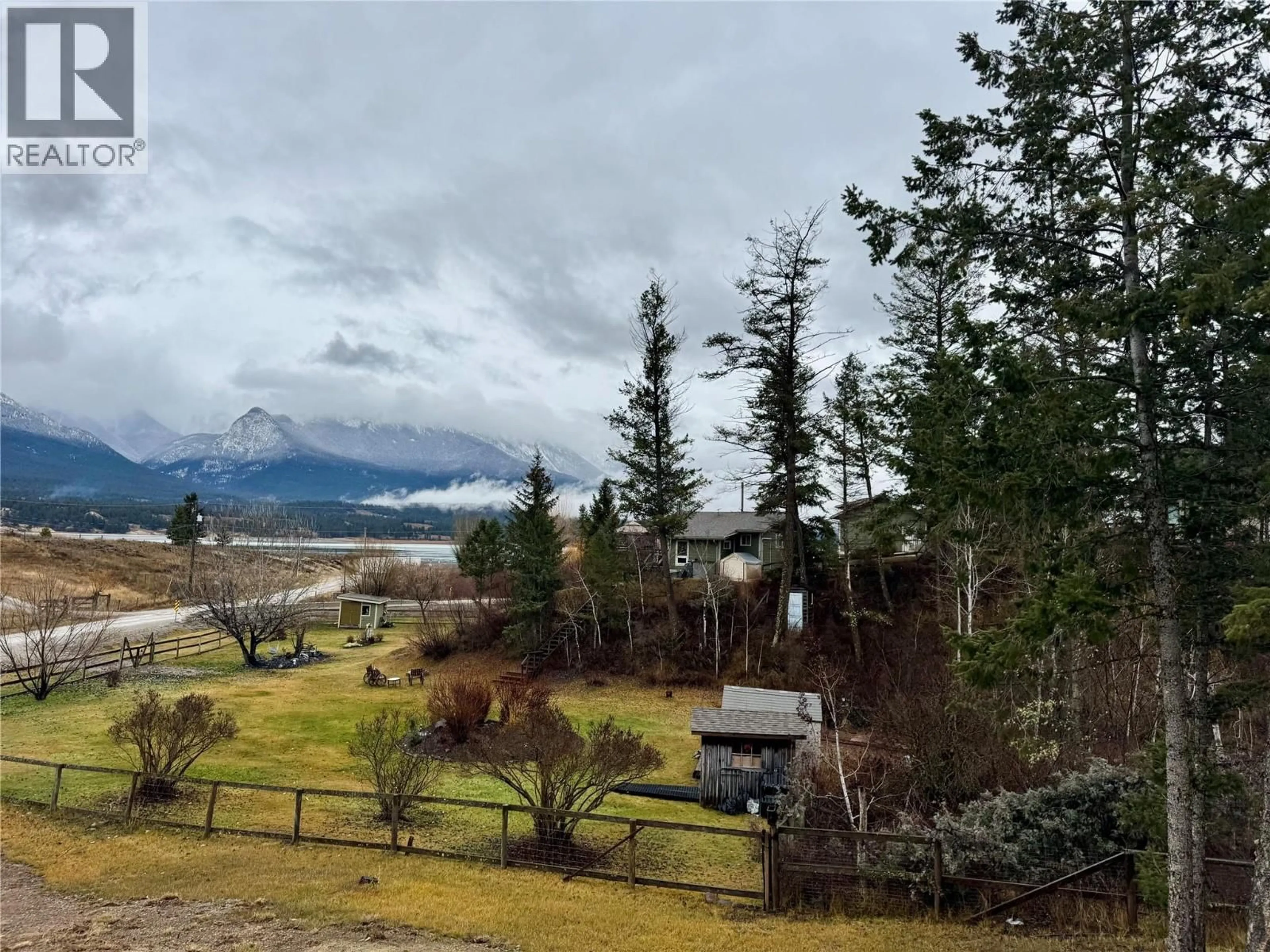 A pic from outside/outdoor area/front of a property/back of a property/a pic from drone, mountain view for 4549 RUSHMERE ROAD, Invermere British Columbia V0A1K0