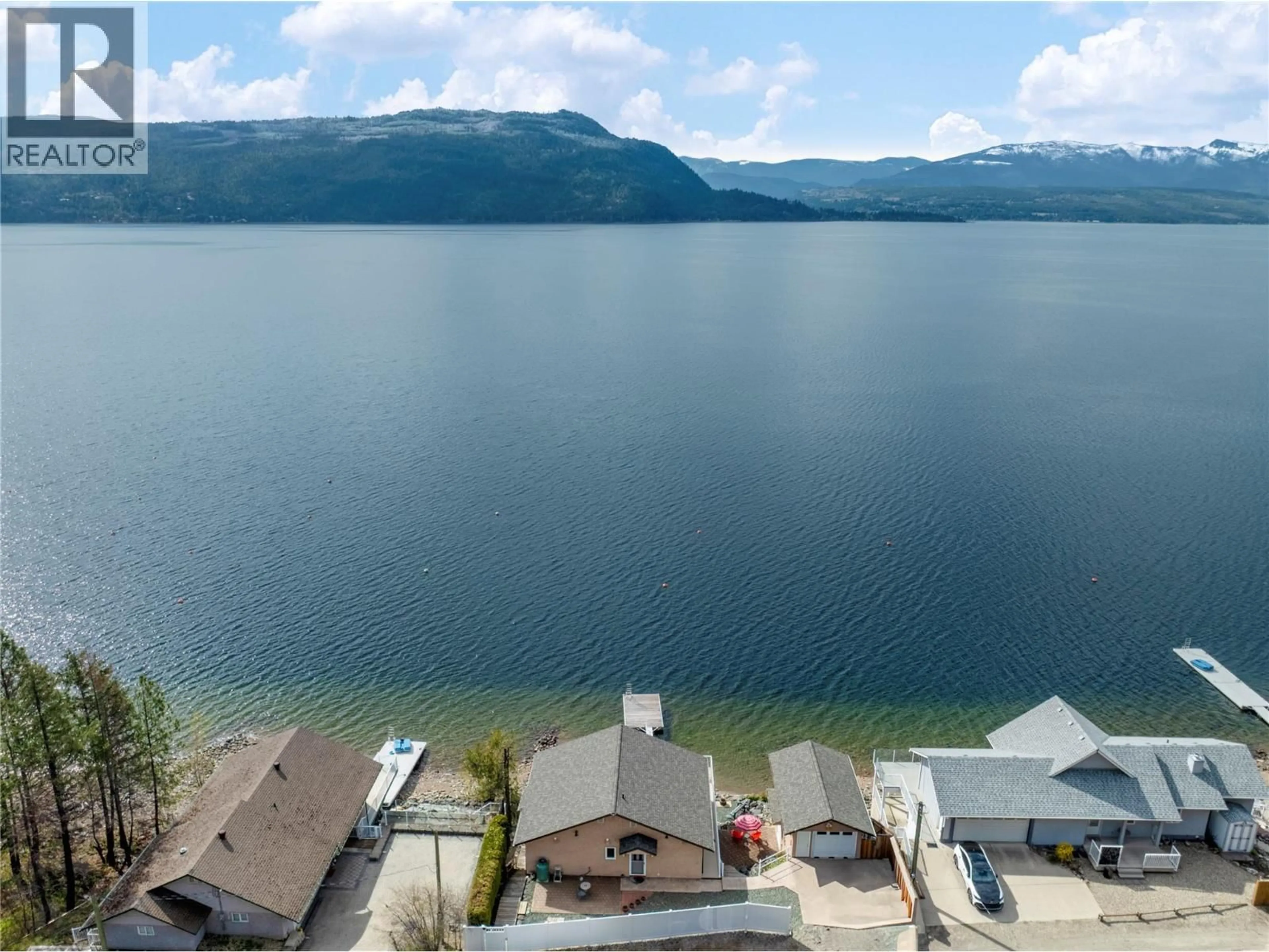 A pic from outside/outdoor area/front of a property/back of a property/a pic from drone, water/lake/river/ocean view for 5106 SQUILAX ANGLEMONT ROAD, Celista British Columbia V0E1M6