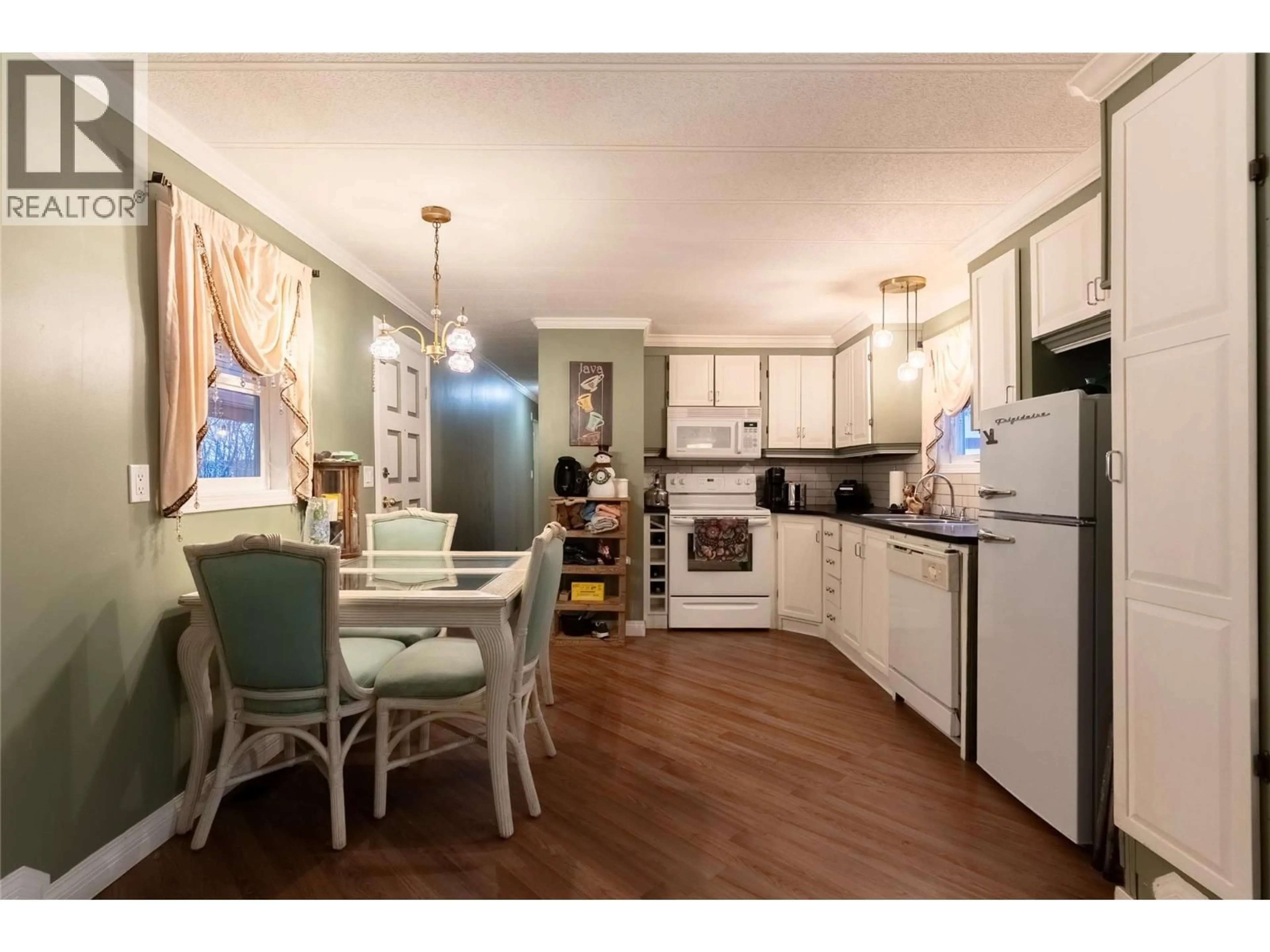 Open concept kitchen, wood/laminate floor for 2 TOPAZ CRESCENT, Logan Lake British Columbia V0K1W0