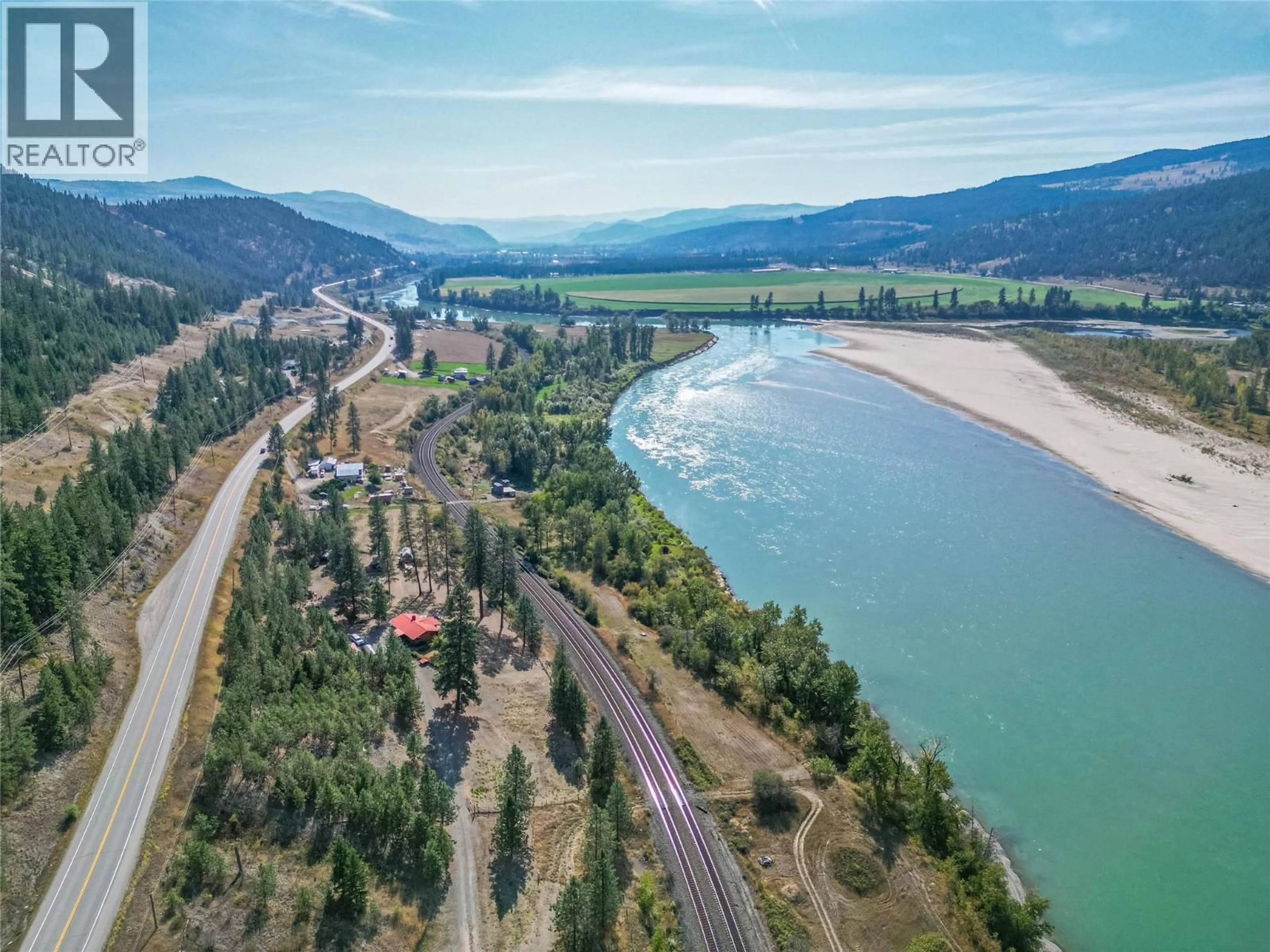 A pic from outside/outdoor area/front of a property/back of a property/a pic from drone, water/lake/river/ocean view for 7969 YELLOWHEAD HIGHWAY, Kamloops British Columbia V0E1Z2