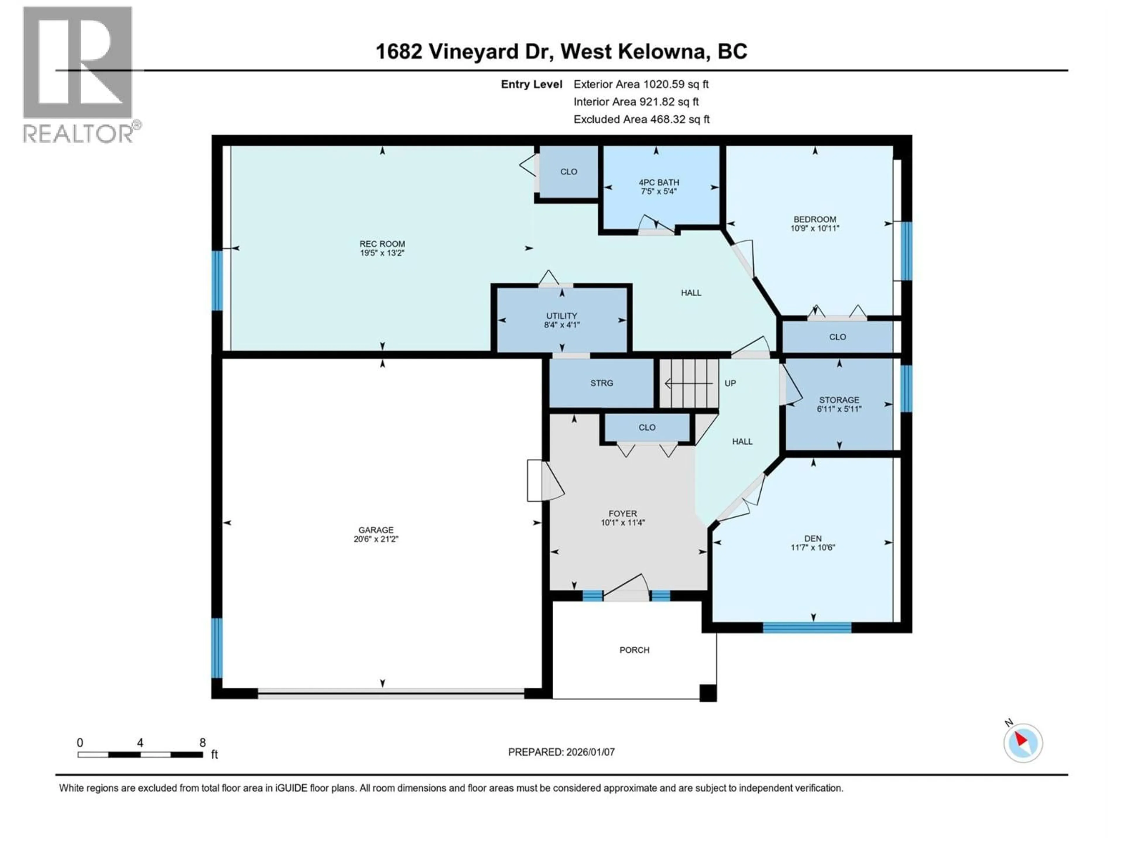 Floor plan for 1682 VINEYARD DRIVE, West Kelowna British Columbia V4T2V8