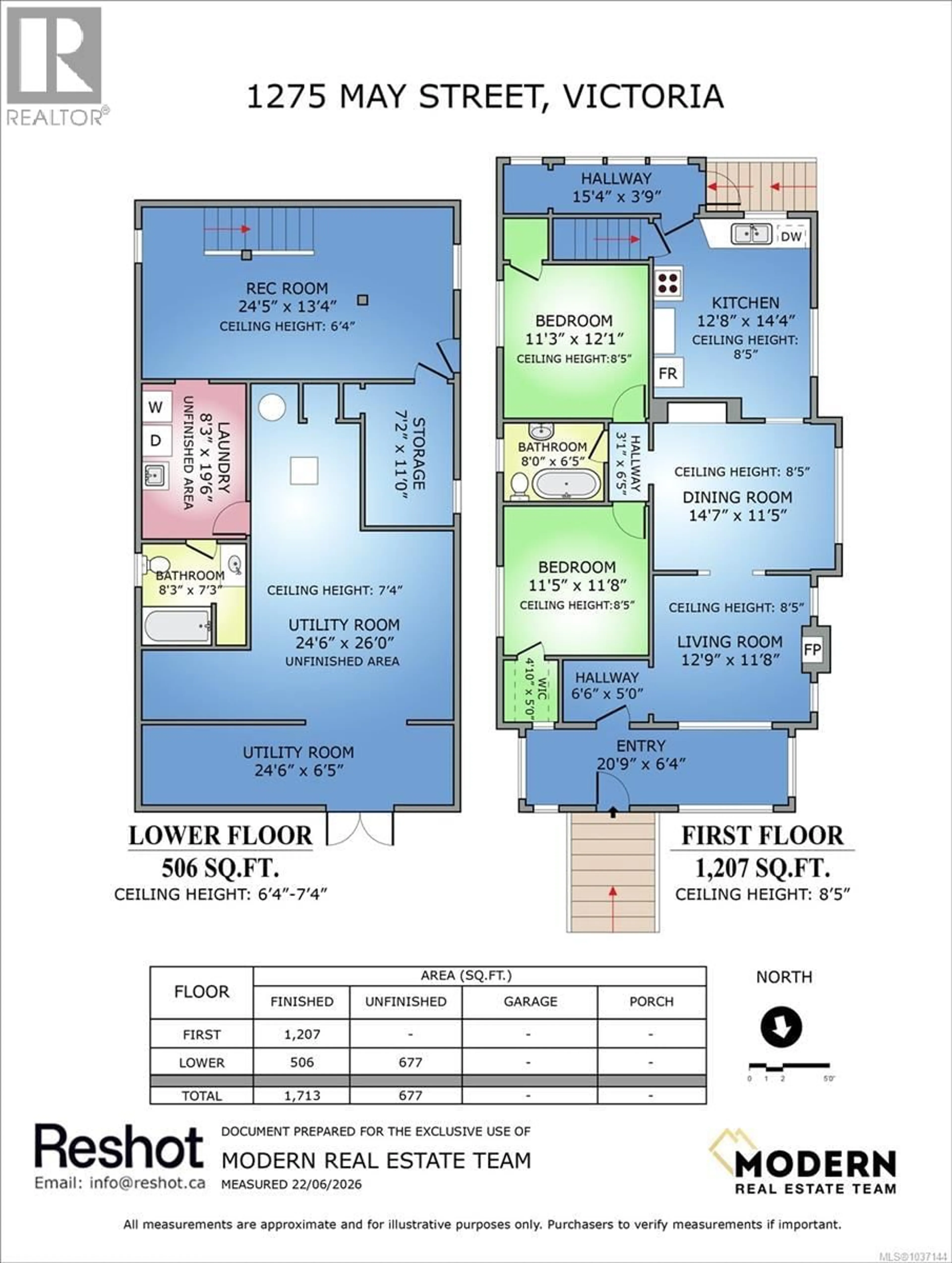 Floor plan for 1275 MAY STREET, Victoria British Columbia V8V2T1