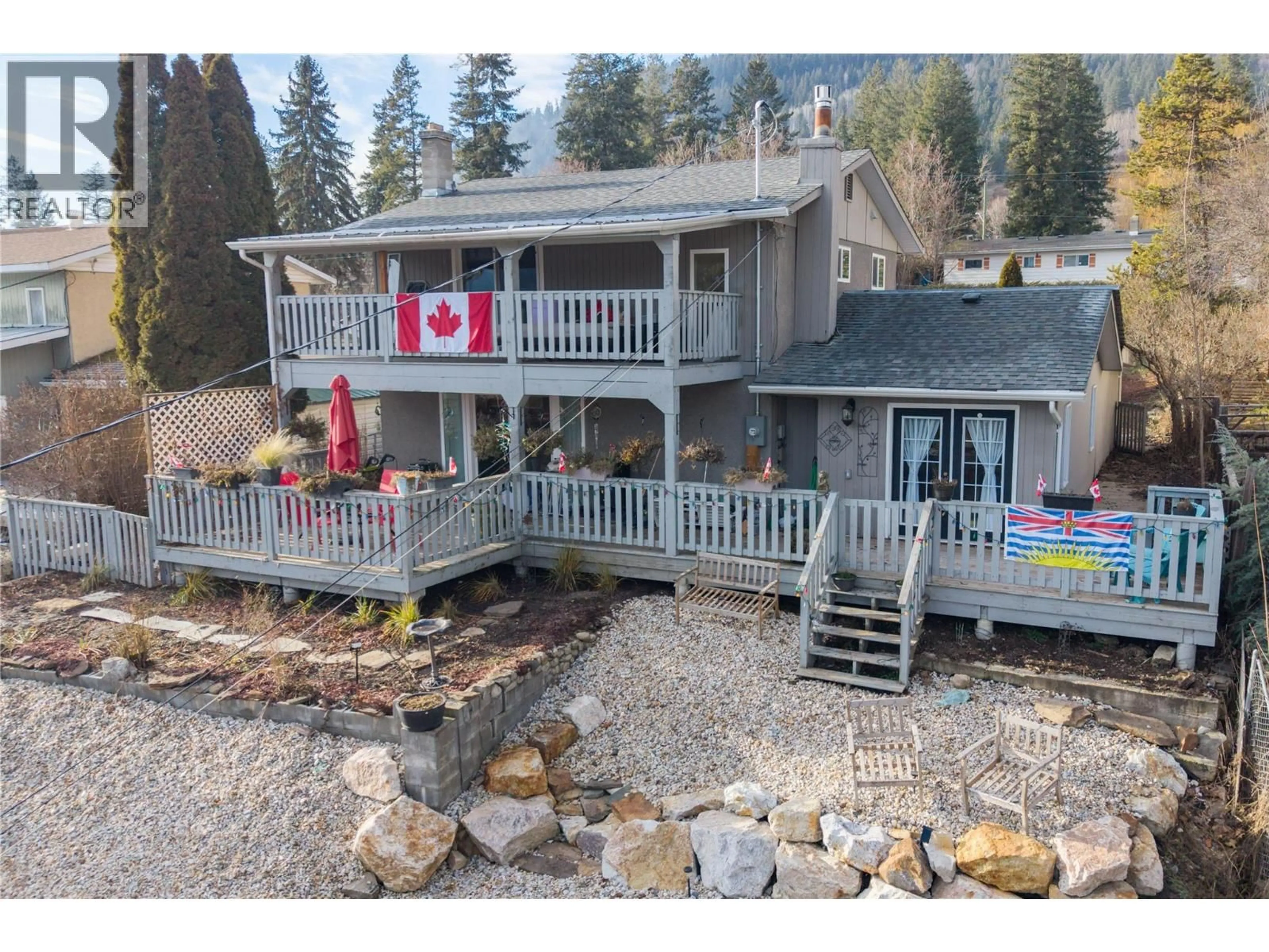 A pic from outside/outdoor area/front of a property/back of a property/a pic from drone, unknown for 2138 CATT AVENUE, Lumby British Columbia V0E2G0