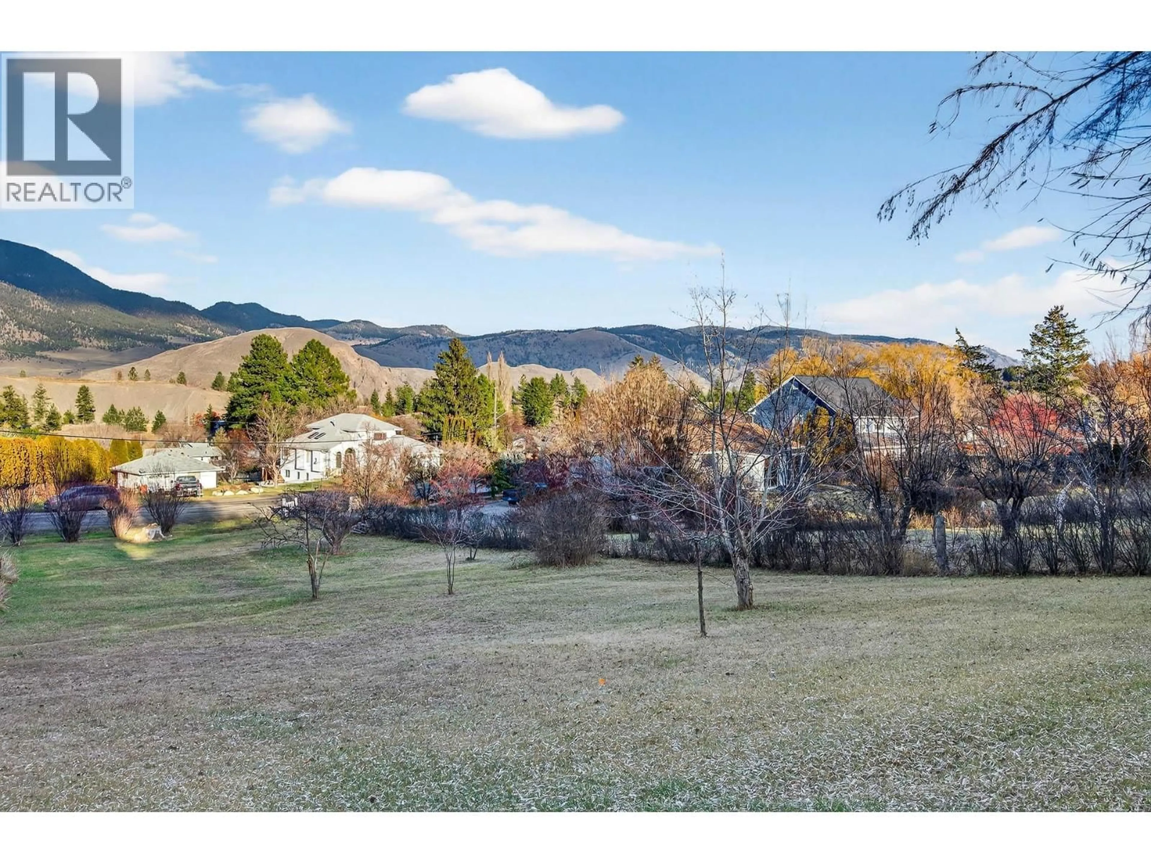 A pic from outside/outdoor area/front of a property/back of a property/a pic from drone, mountain view for 6105 MEADOWLAND CRESCENT NORTH, Kamloops British Columbia V2C5J1