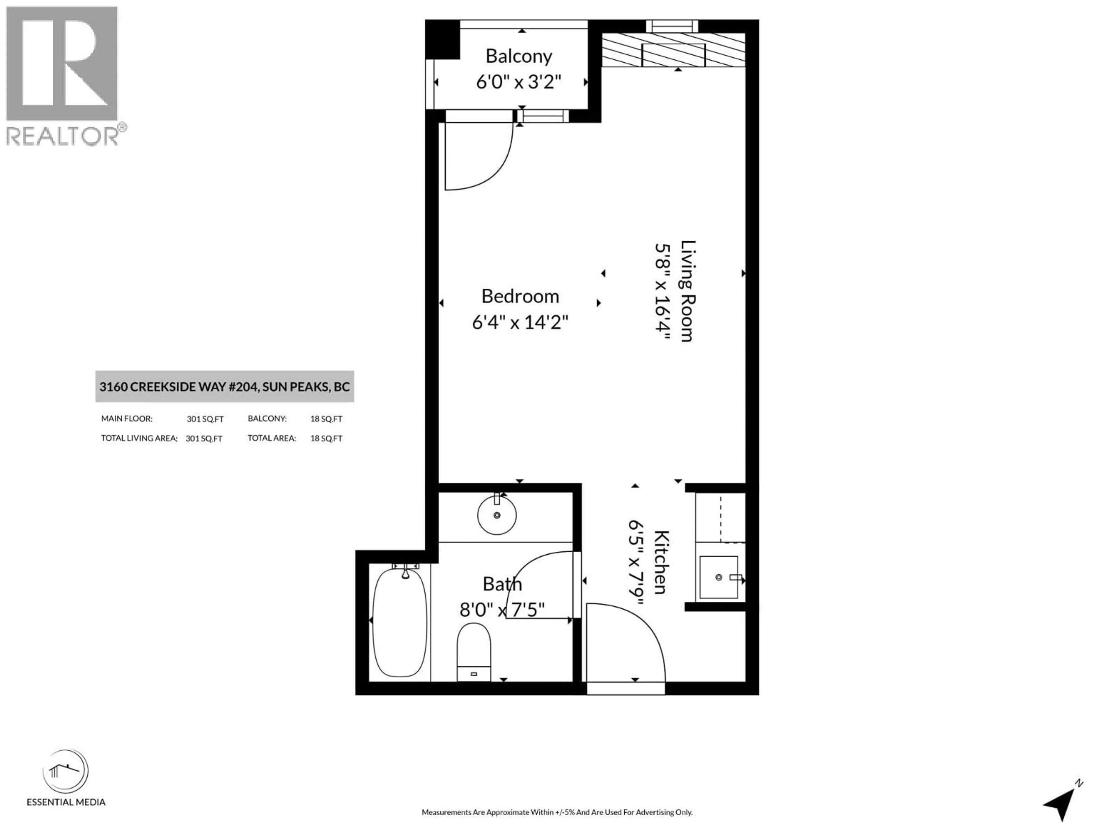 Floor plan for 204 - CREEKSIDE WAY OTHER, Sun Peaks British Columbia V0E5N0