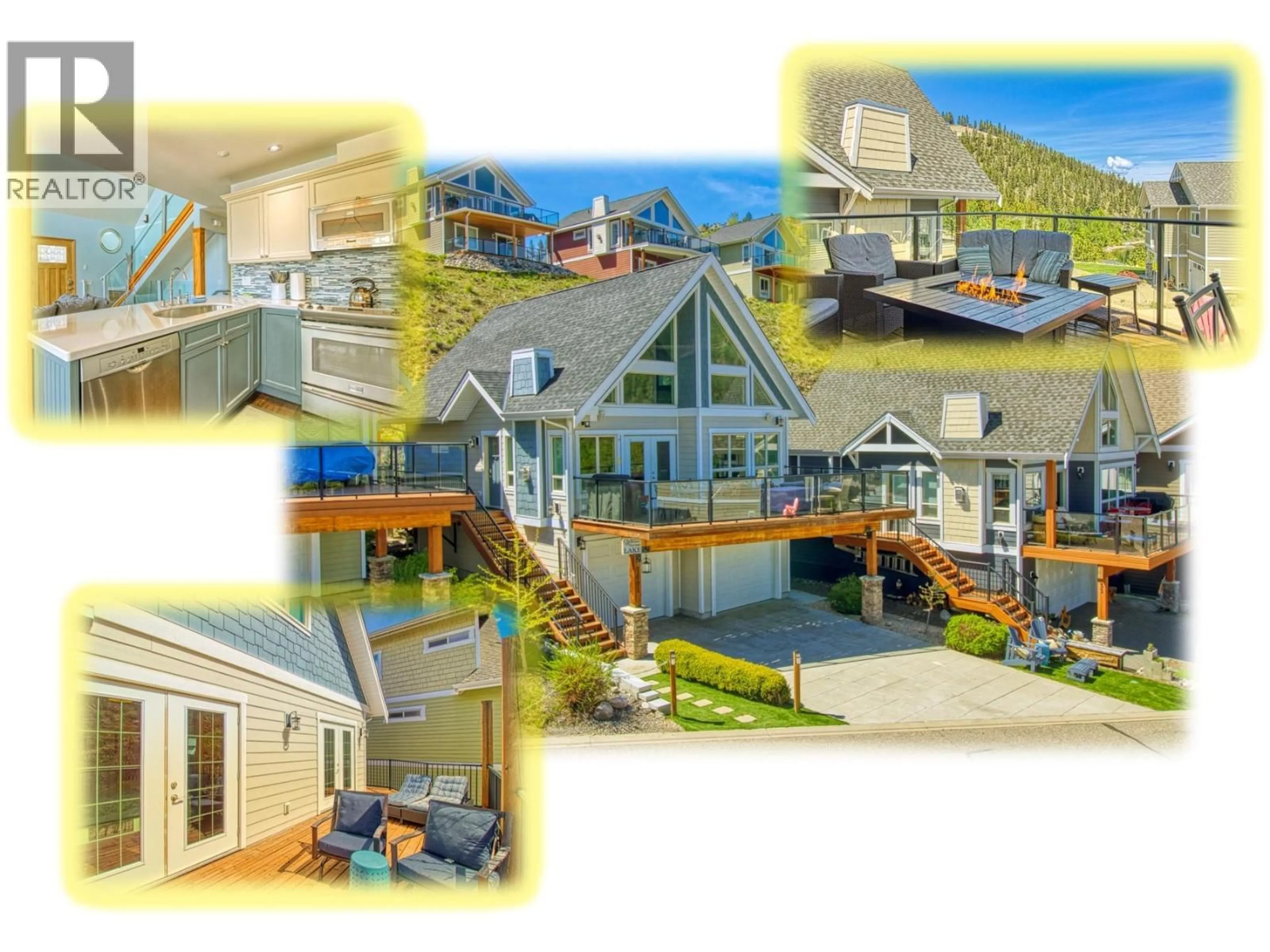 A pic from outside/outdoor area/front of a property/back of a property/a pic from drone, water/lake/river/ocean view for 33 - 7001 BARCELONA DRIVE, Kelowna British Columbia V1Z3R8