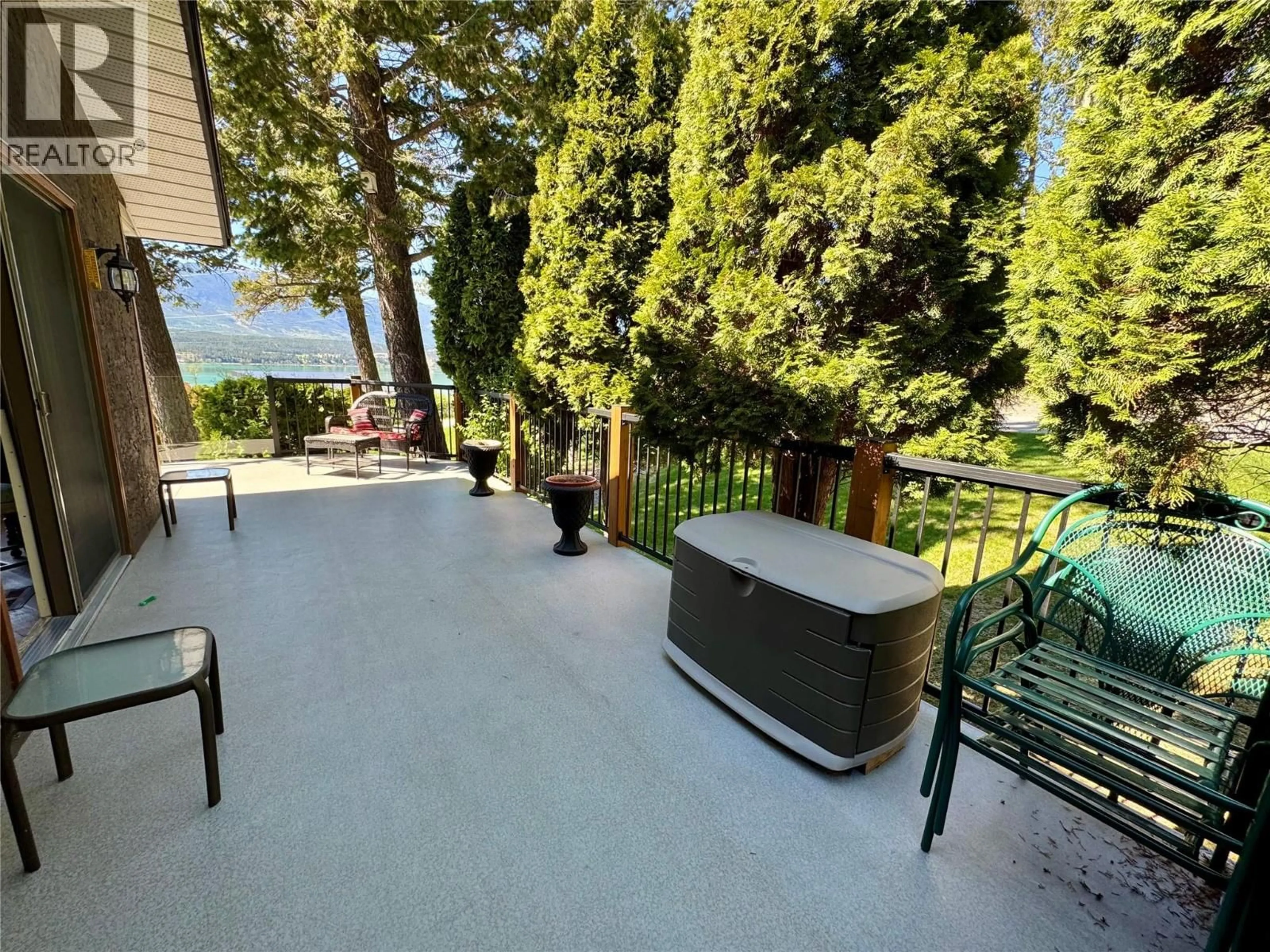 Patio, water/lake/river/ocean view for 8380 RICHARDSON CRESCENT, Canal Flats British Columbia V0B1B0