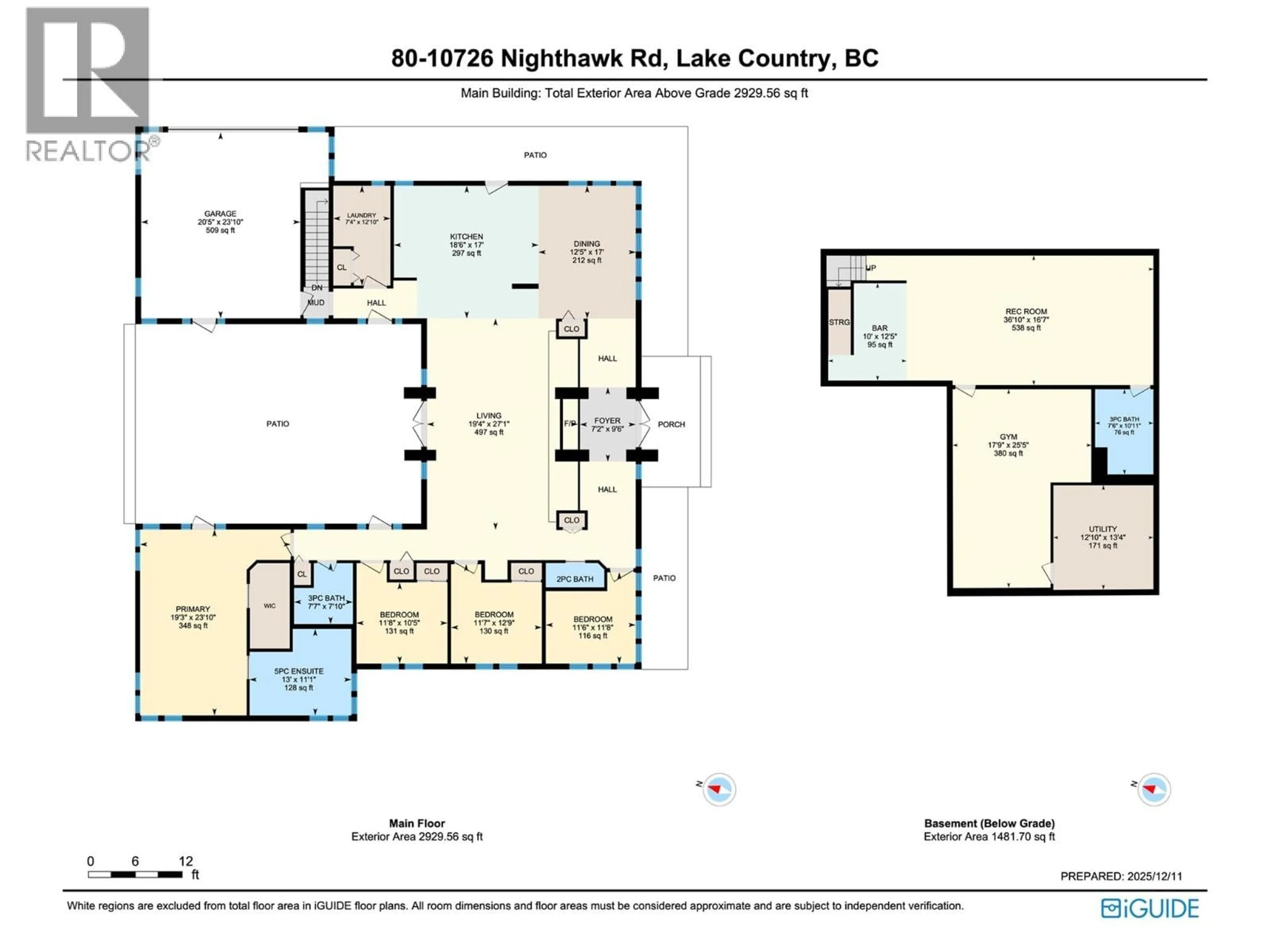 Floor plan for 80 - 10726 NIGHTHAWK ROAD, Lake Country British Columbia V4V2K7