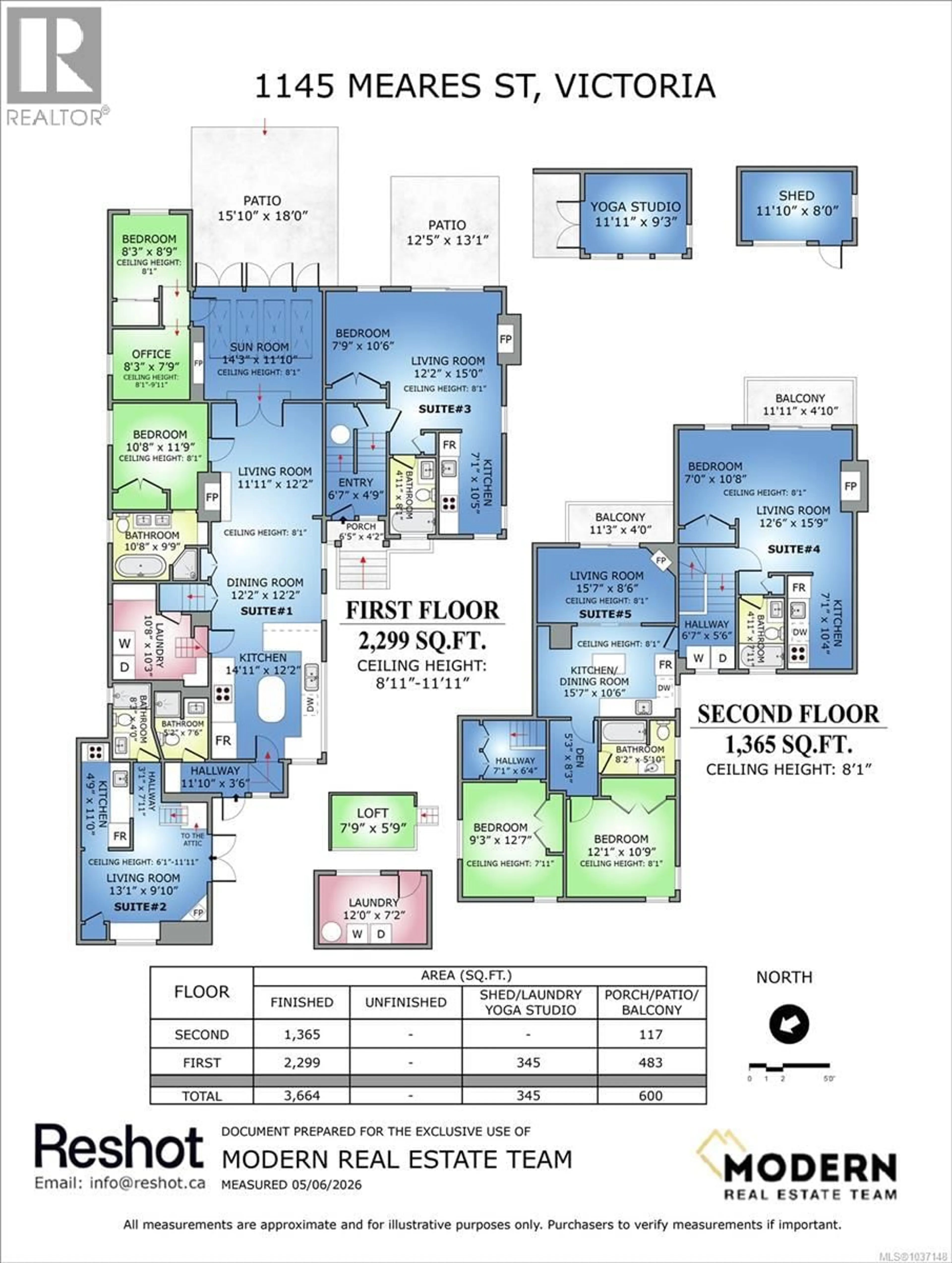 Floor plan for 1145 MEARES STREET, Victoria British Columbia V8V3J9