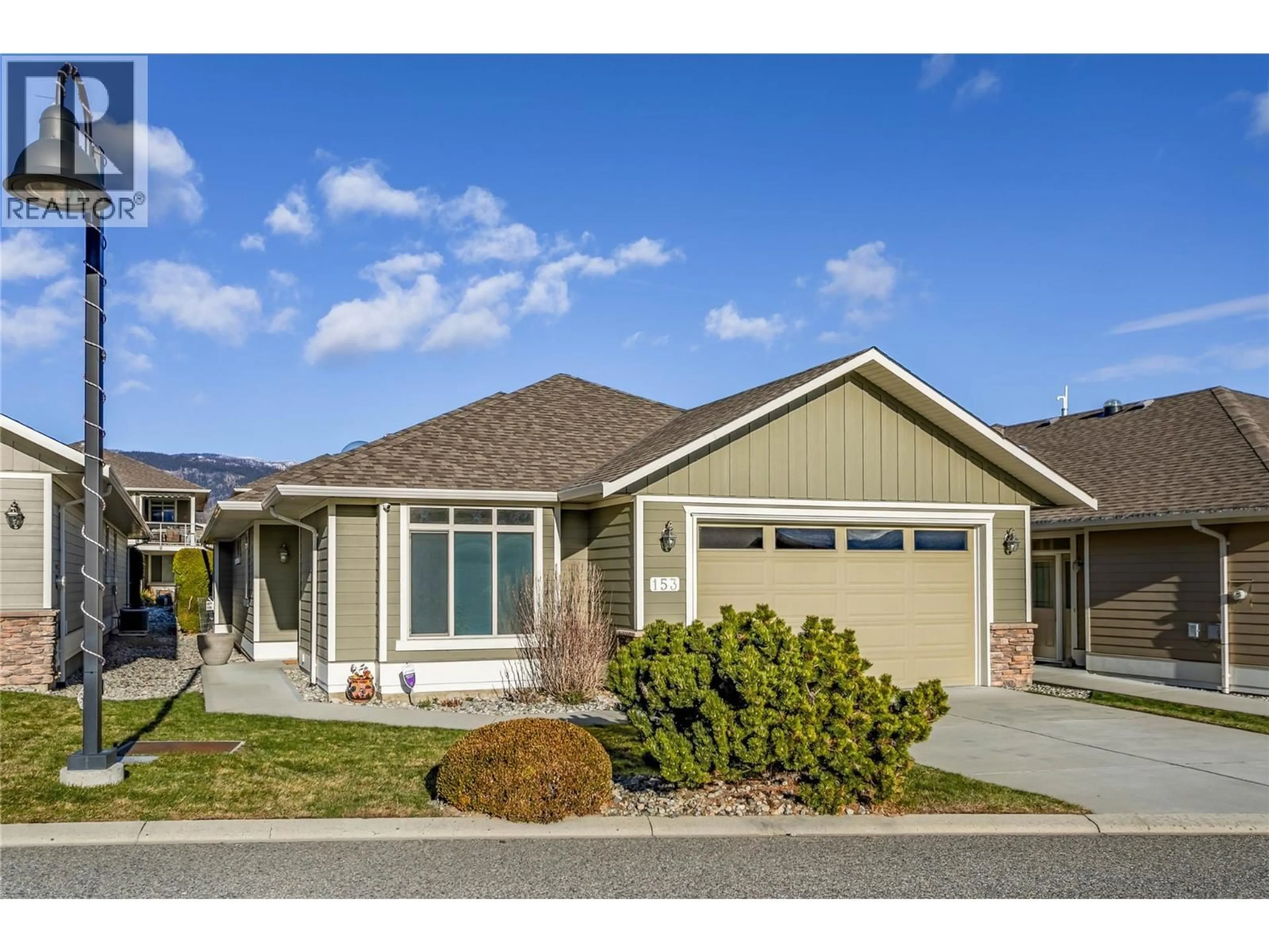 Home with vinyl exterior material, street for 153 - 4035 GELLATLY ROAD SOUTH, West Kelowna British Columbia V4T1R7