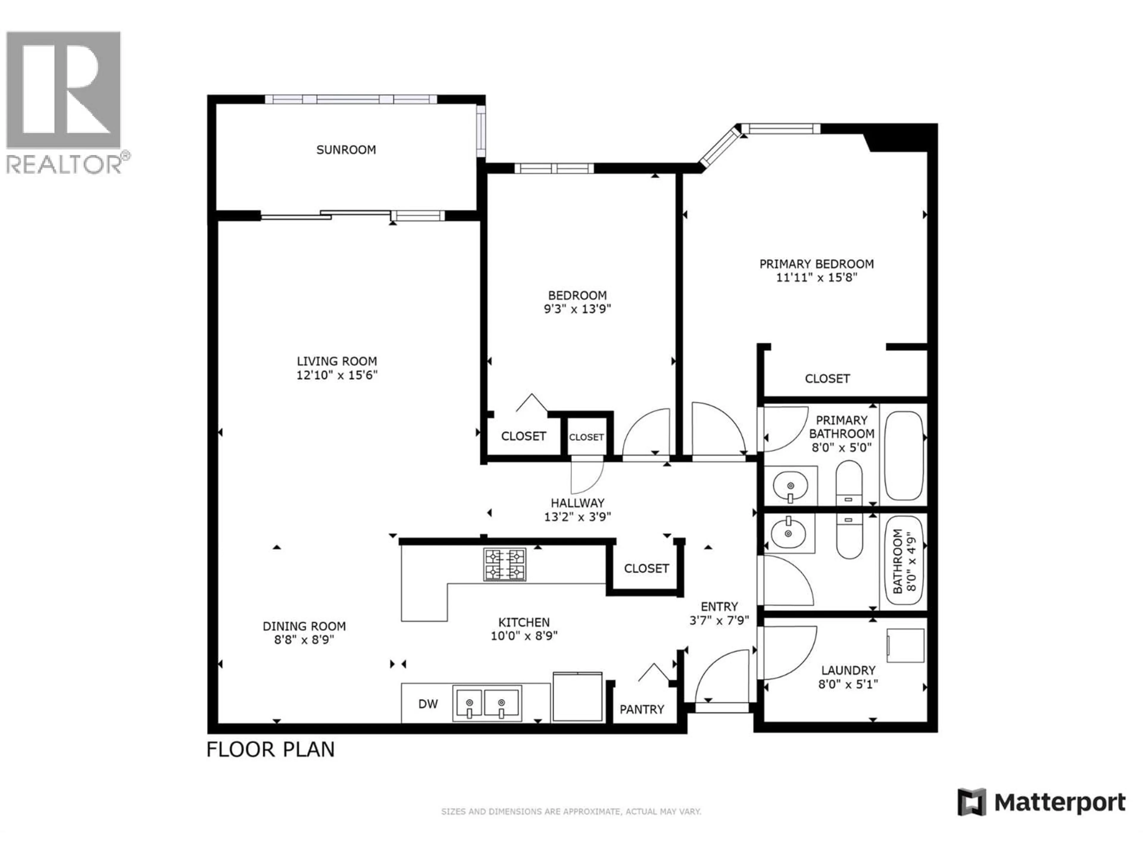 Floor plan for 219 - 3163 RICHTER STREET, Kelowna British Columbia V1W3R4