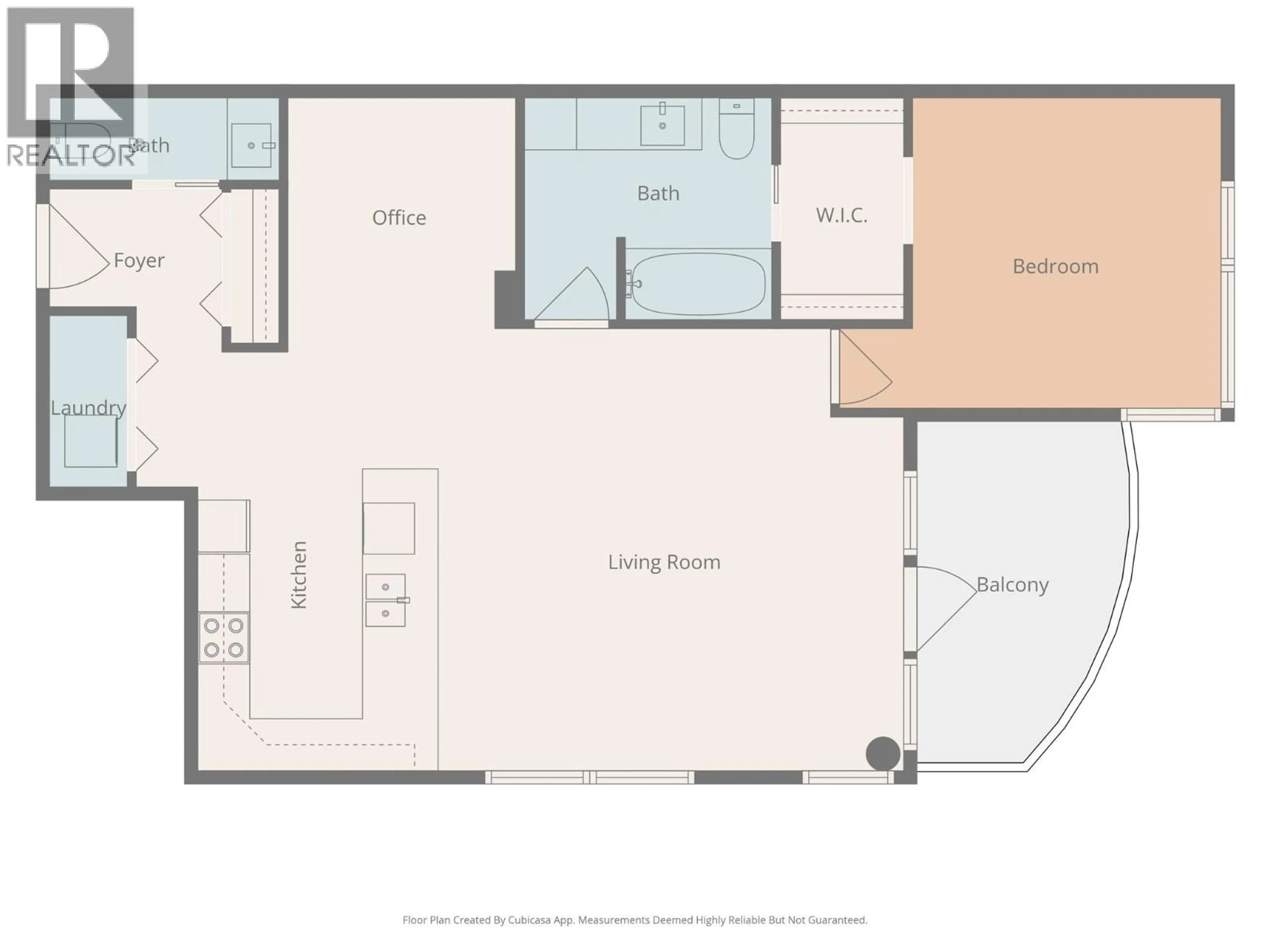 Floor plan for 304 - 1329 ELLIS STREET, Kelowna British Columbia V1Y9X5