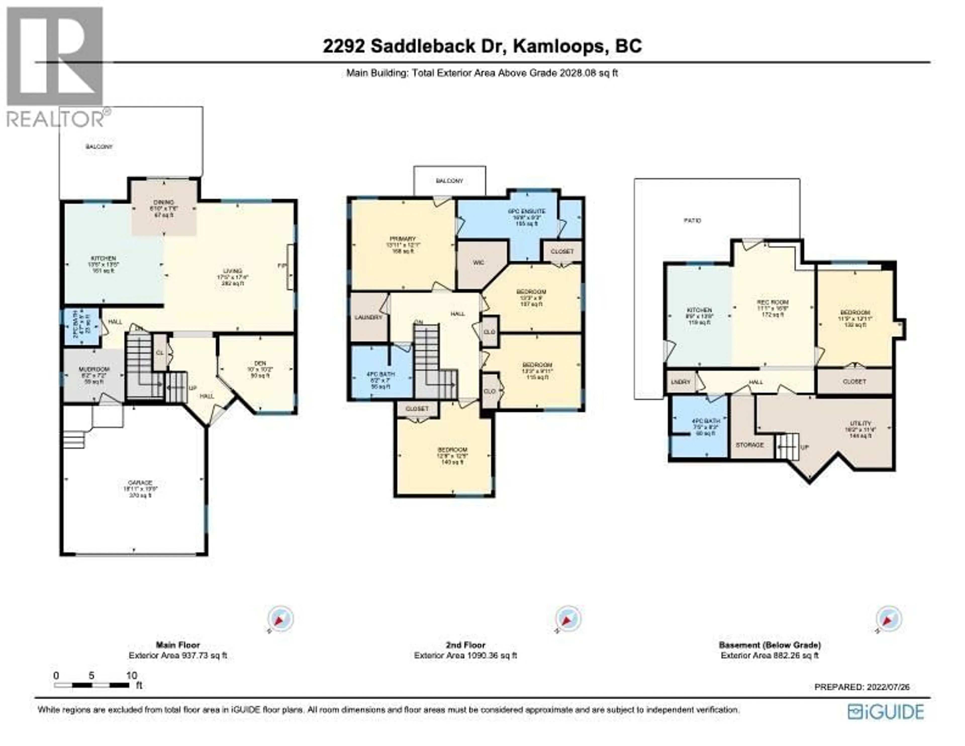 Floor plan for 2292 SADDLEBACK DRIVE, Kamloops British Columbia V2B0G7