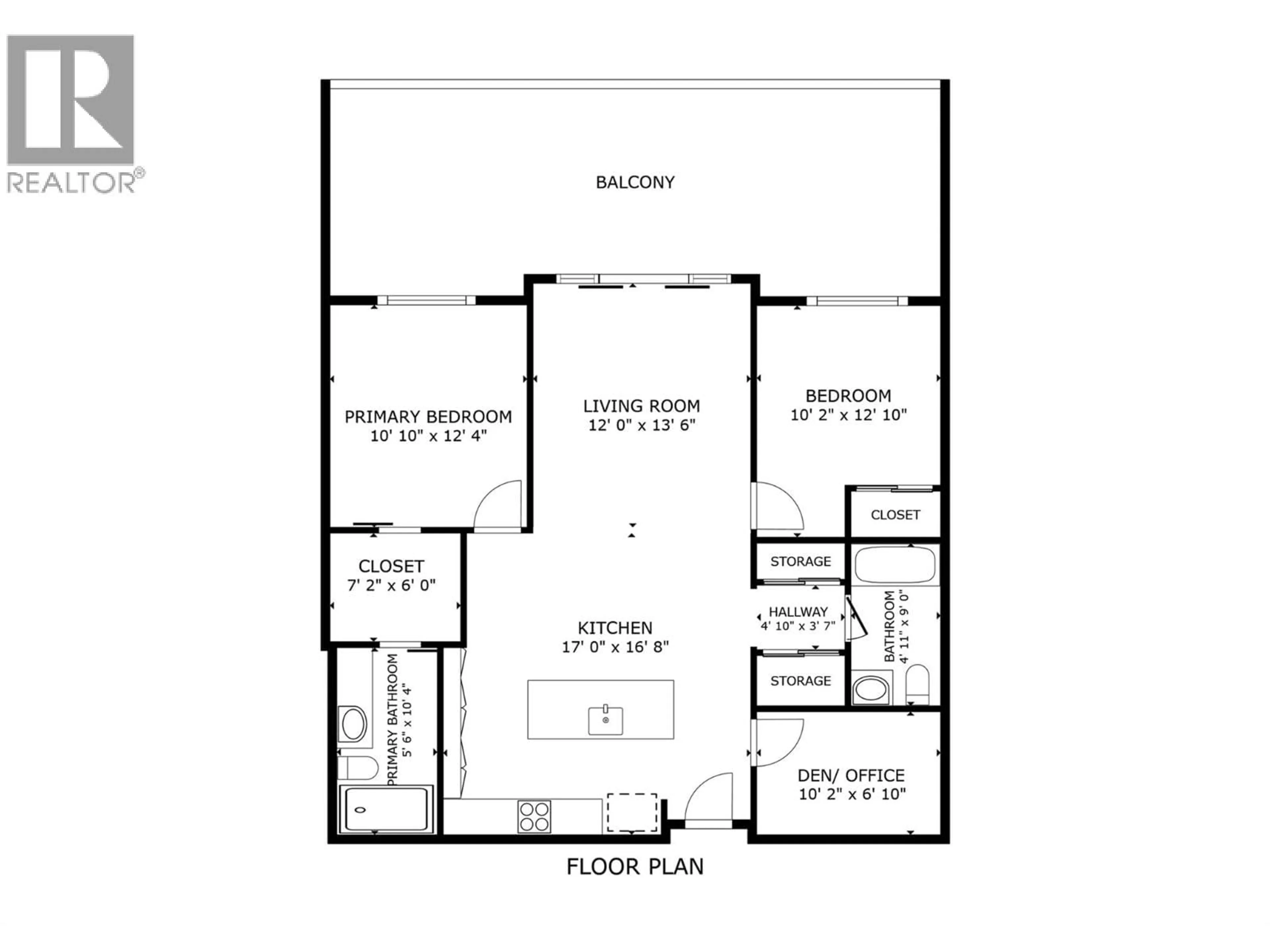 Floor plan for 206 - 2760 OLALLA ROAD, West Kelowna British Columbia V1Z2A9