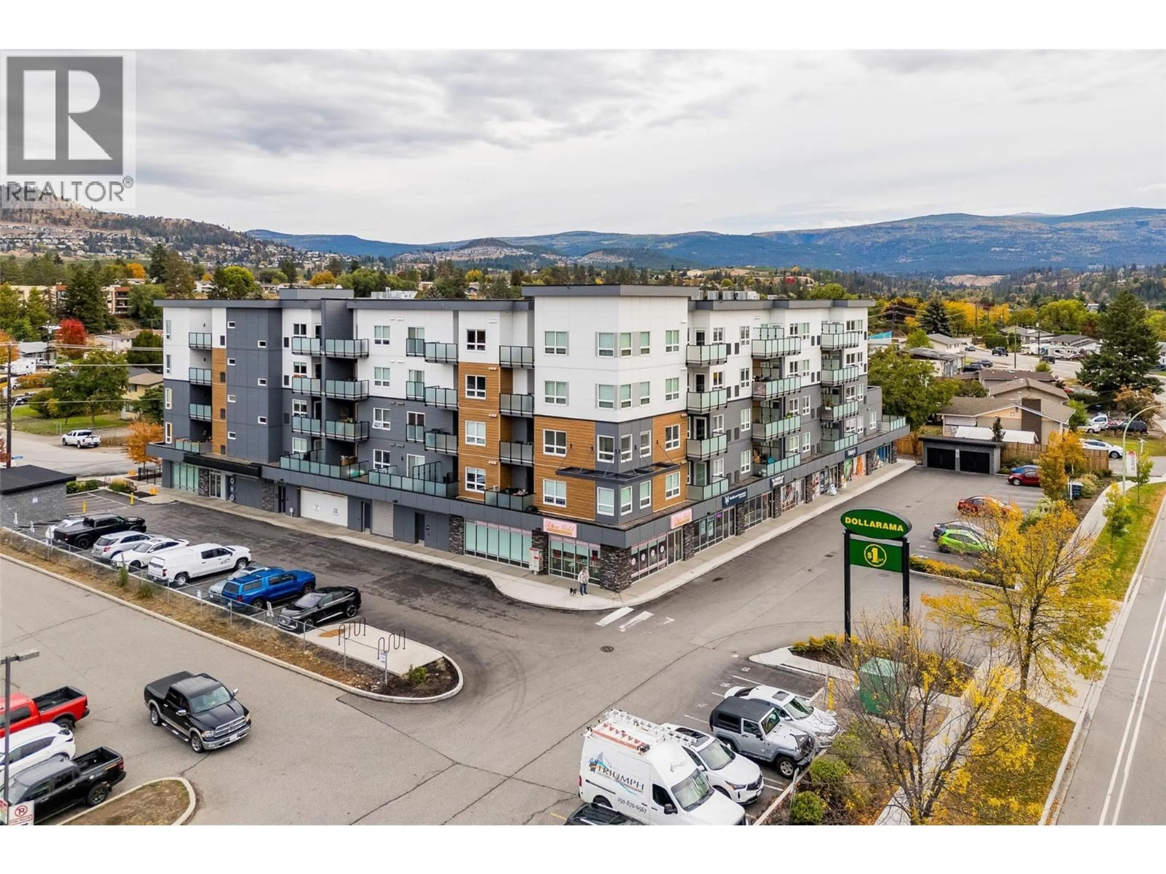 A pic from outside/outdoor area/front of a property/back of a property/a pic from drone, mountain view for 205 - 191 HOLLYWOOD ROAD SOUTH, Kelowna British Columbia V1X0B5
