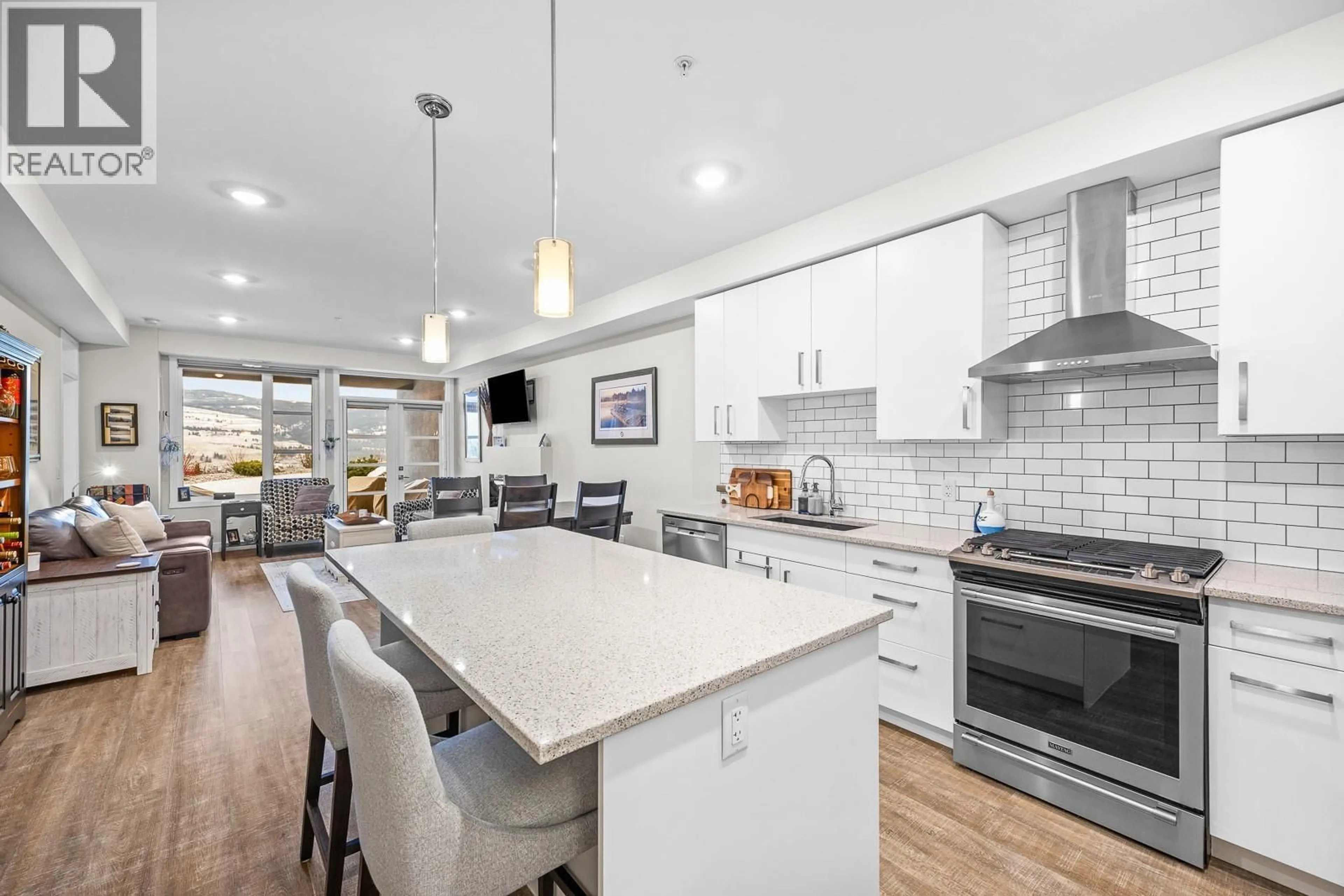 Open concept kitchen, ceramic/tile floor for 2 - 9700 SANTINA ROAD, Lake Country British Columbia V4V0B1