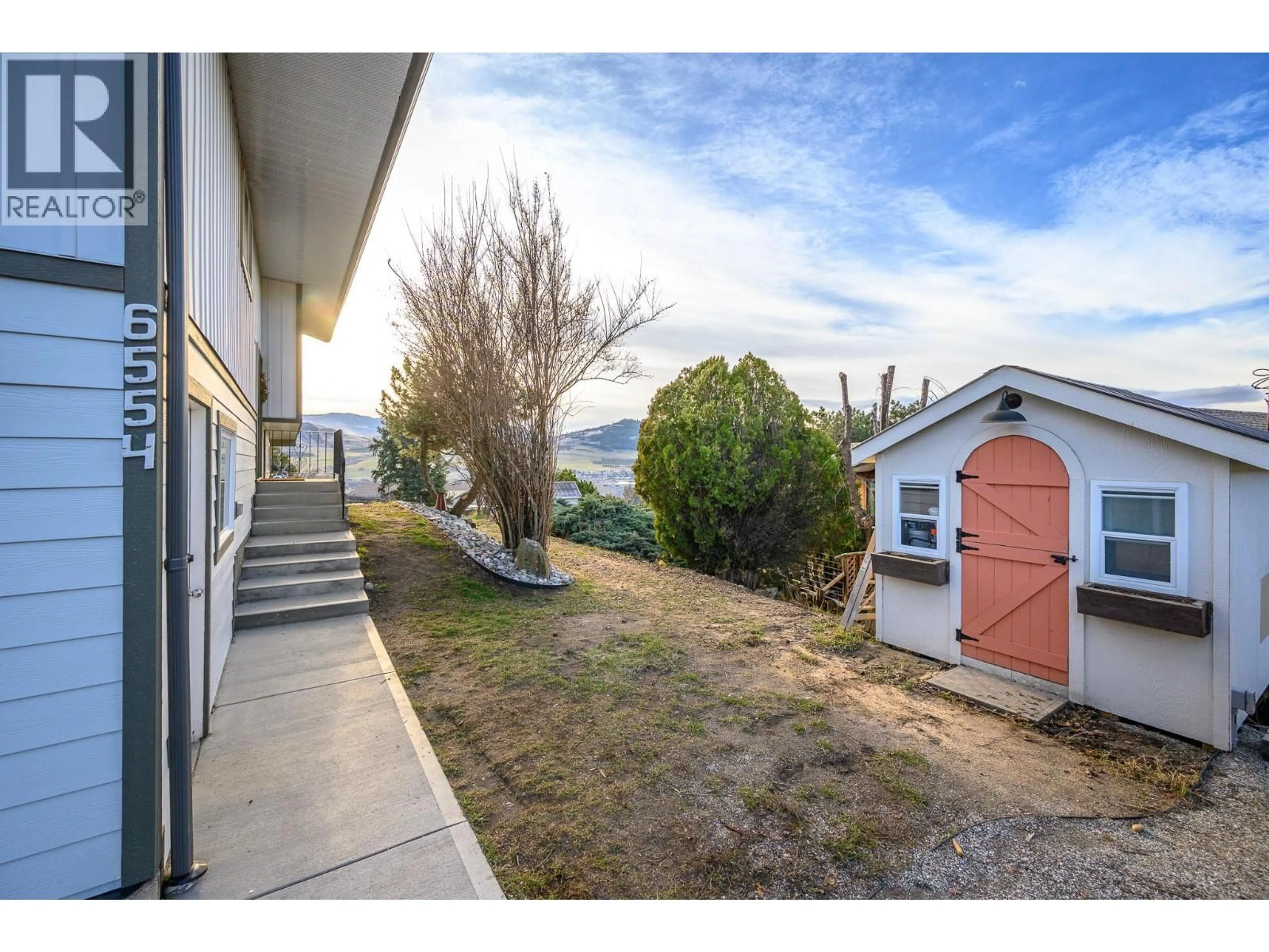 A pic from outside/outdoor area/front of a property/back of a property/a pic from drone, unknown for 6554 ORCHARD HILL ROAD, Vernon British Columbia V1H1B6